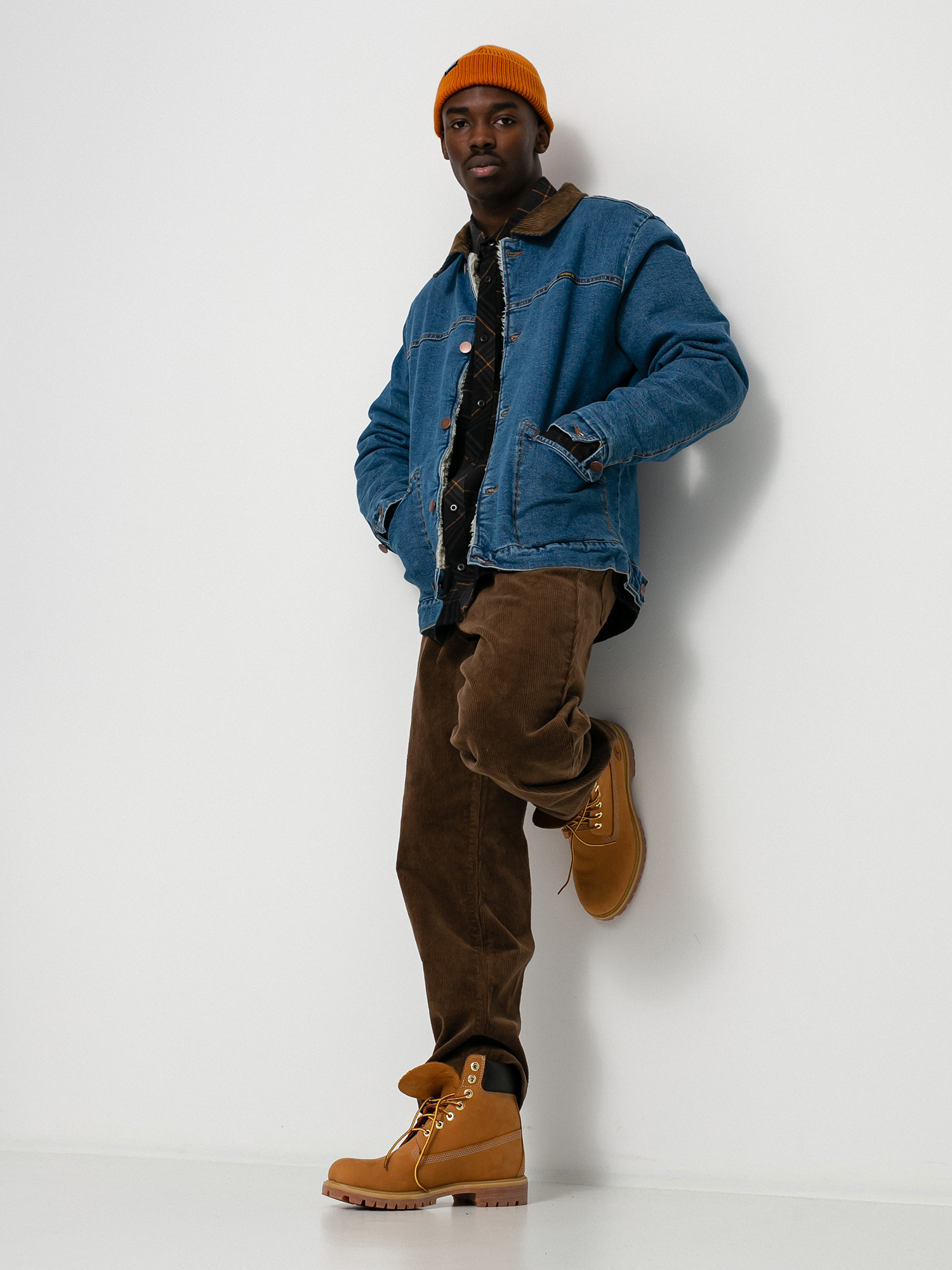 Billabong X Wrangler Range Denim Sherpa Jacket (ocean)