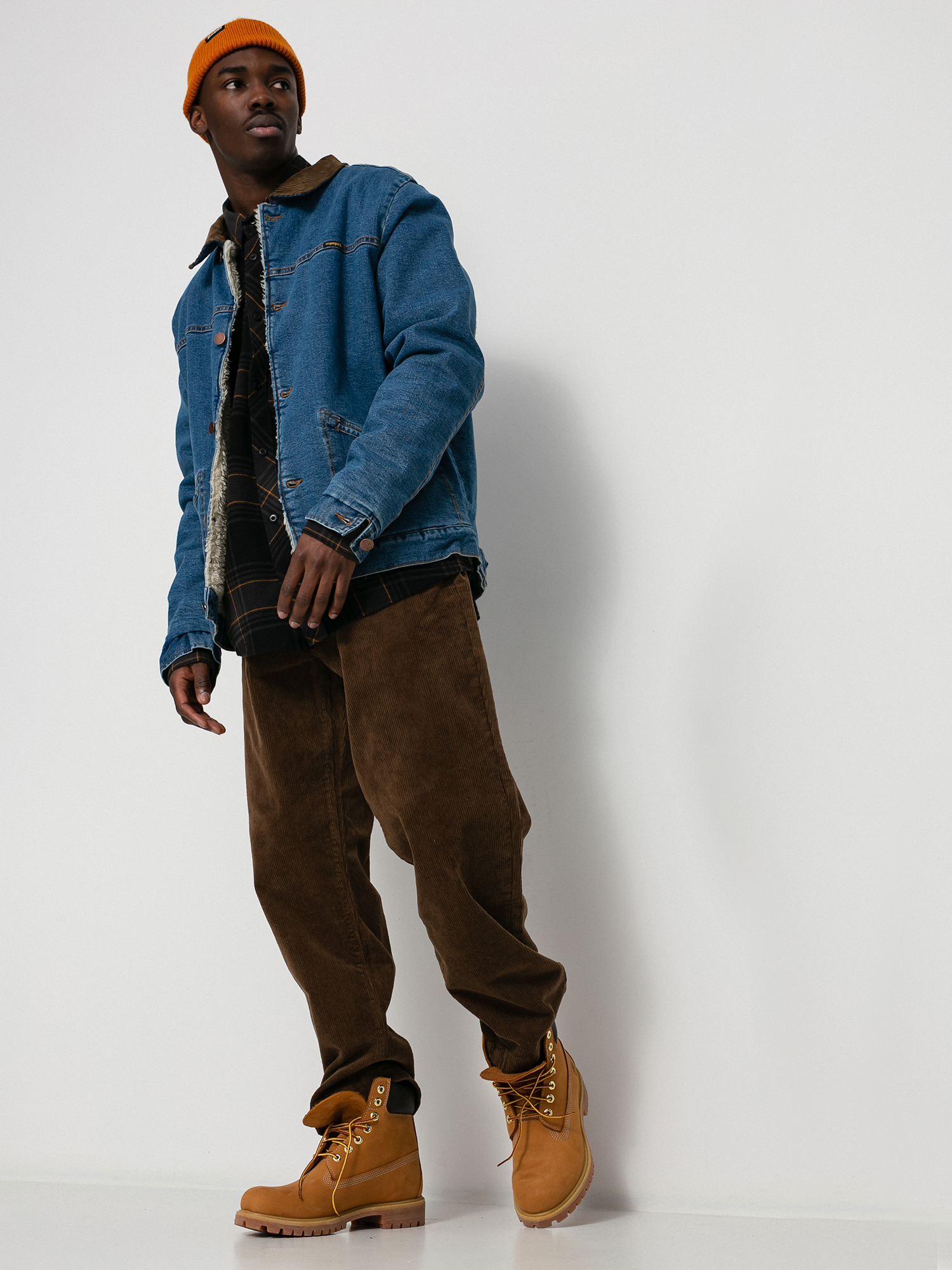 Billabong X Wrangler Range Denim Sherpa Jacket (ocean)