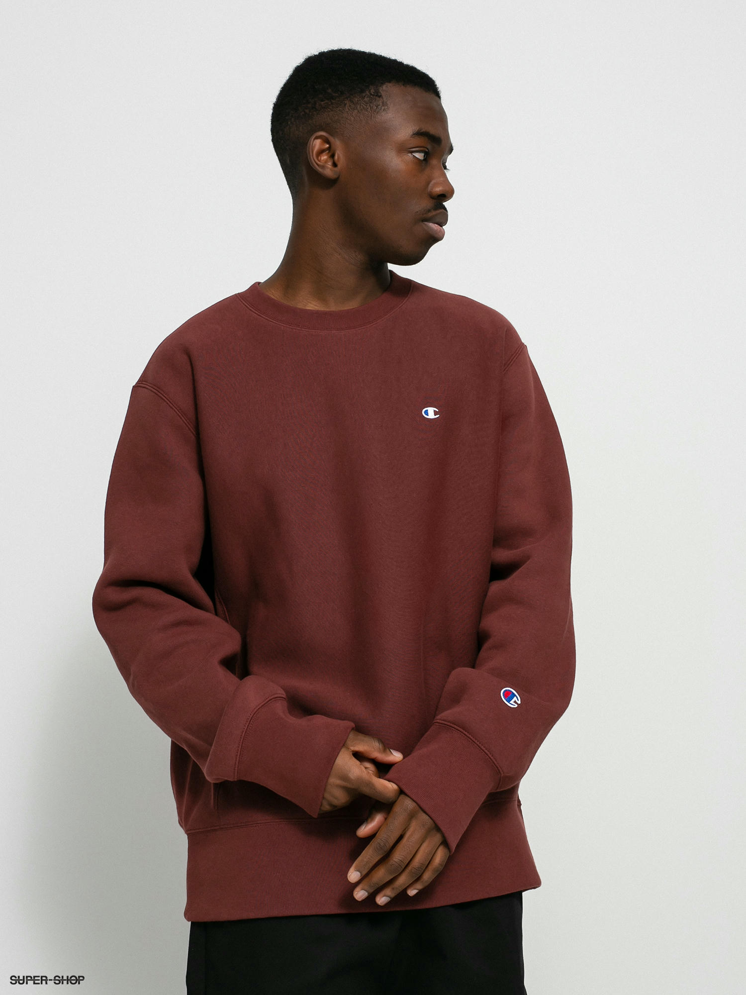 champion crewneck burgundy