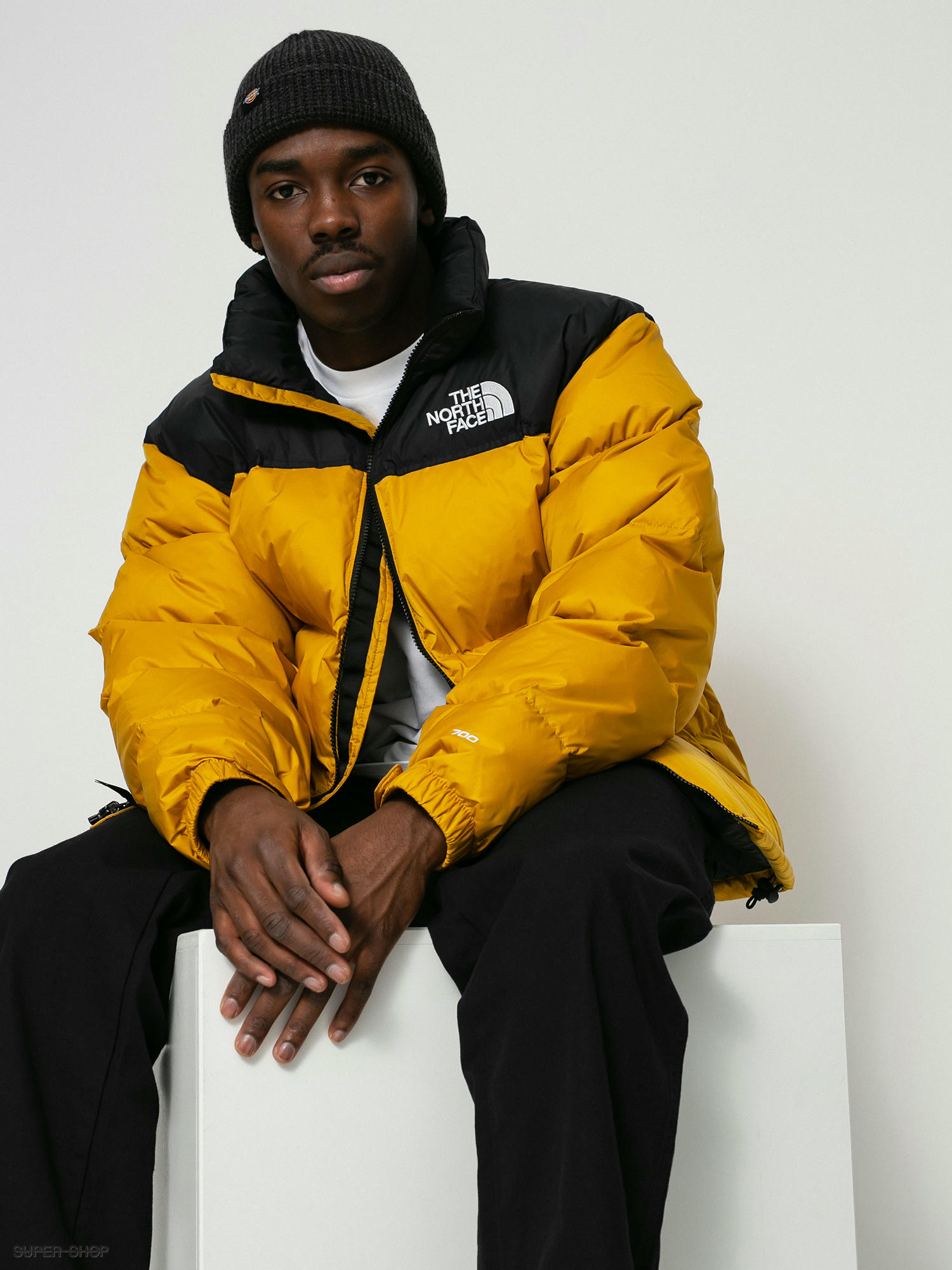 North face store yellow nuptse jacket