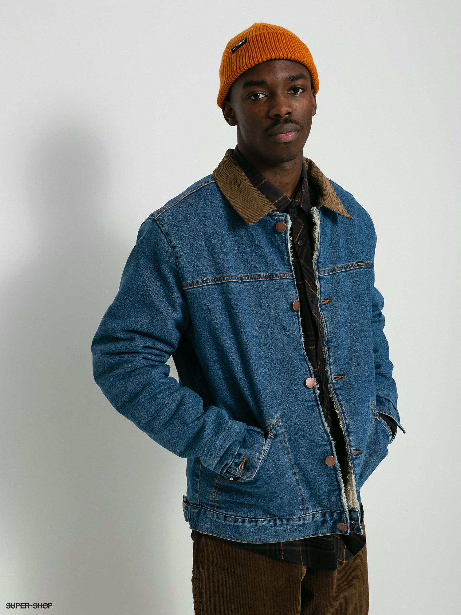 Billabong X Wrangler Range Denim Sherpa Jacket (ocean)