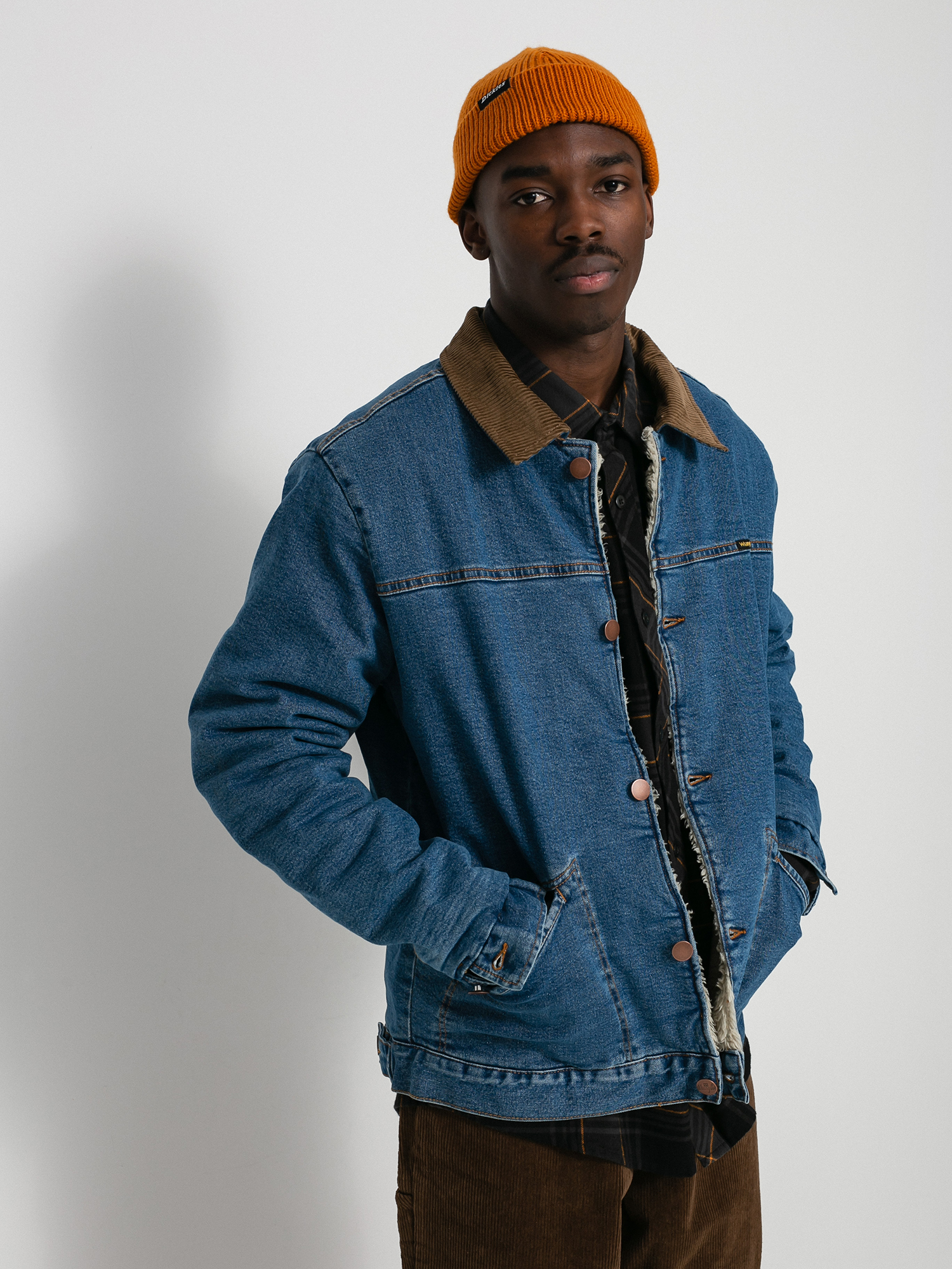 Billabong X Wrangler Range Denim Sherpa Jacket (ocean)