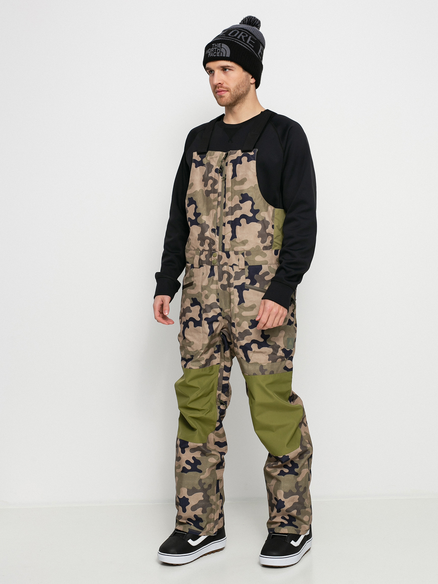 Burton Gore‑Tex Reserve Bib Snowboard pants - camo (martini olive  