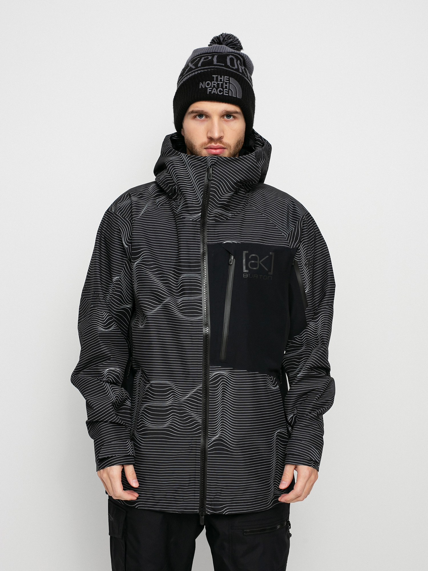 Burton Ak Gore Tex Cyclic Snowboard jacket - grey (logo lines)