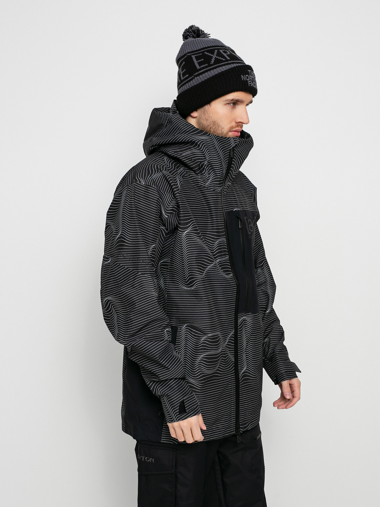 Burton Ak Gore Tex Cyclic Snowboard jacket - grey (logo lines)