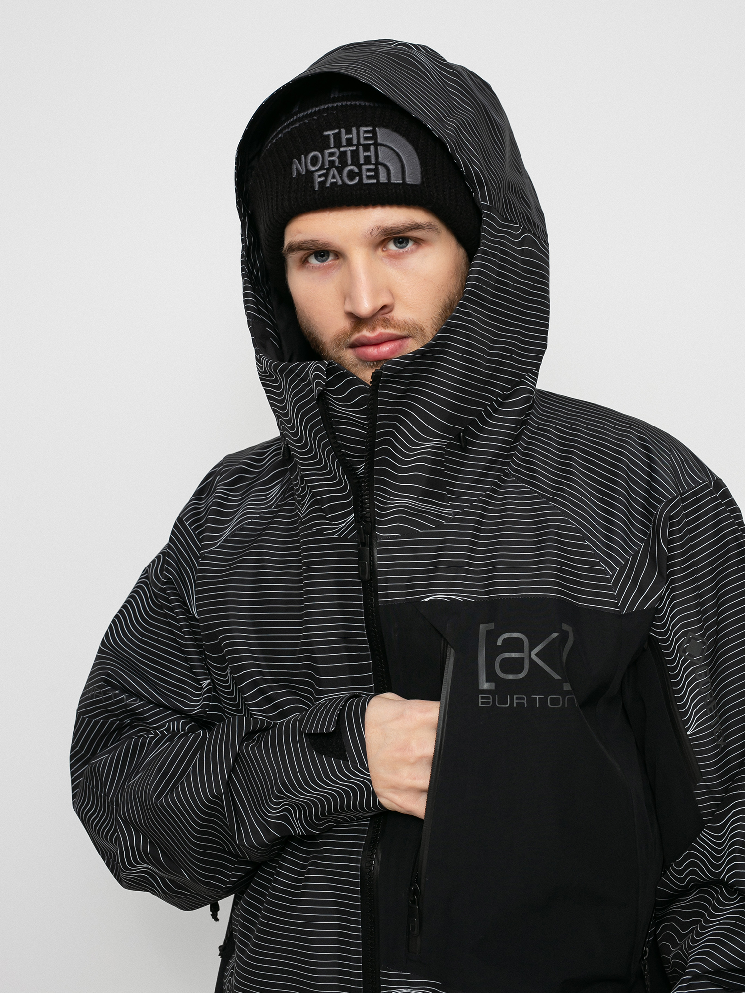 Burton Ak Gore Tex Cyclic Snowboard jacket - grey (logo lines)