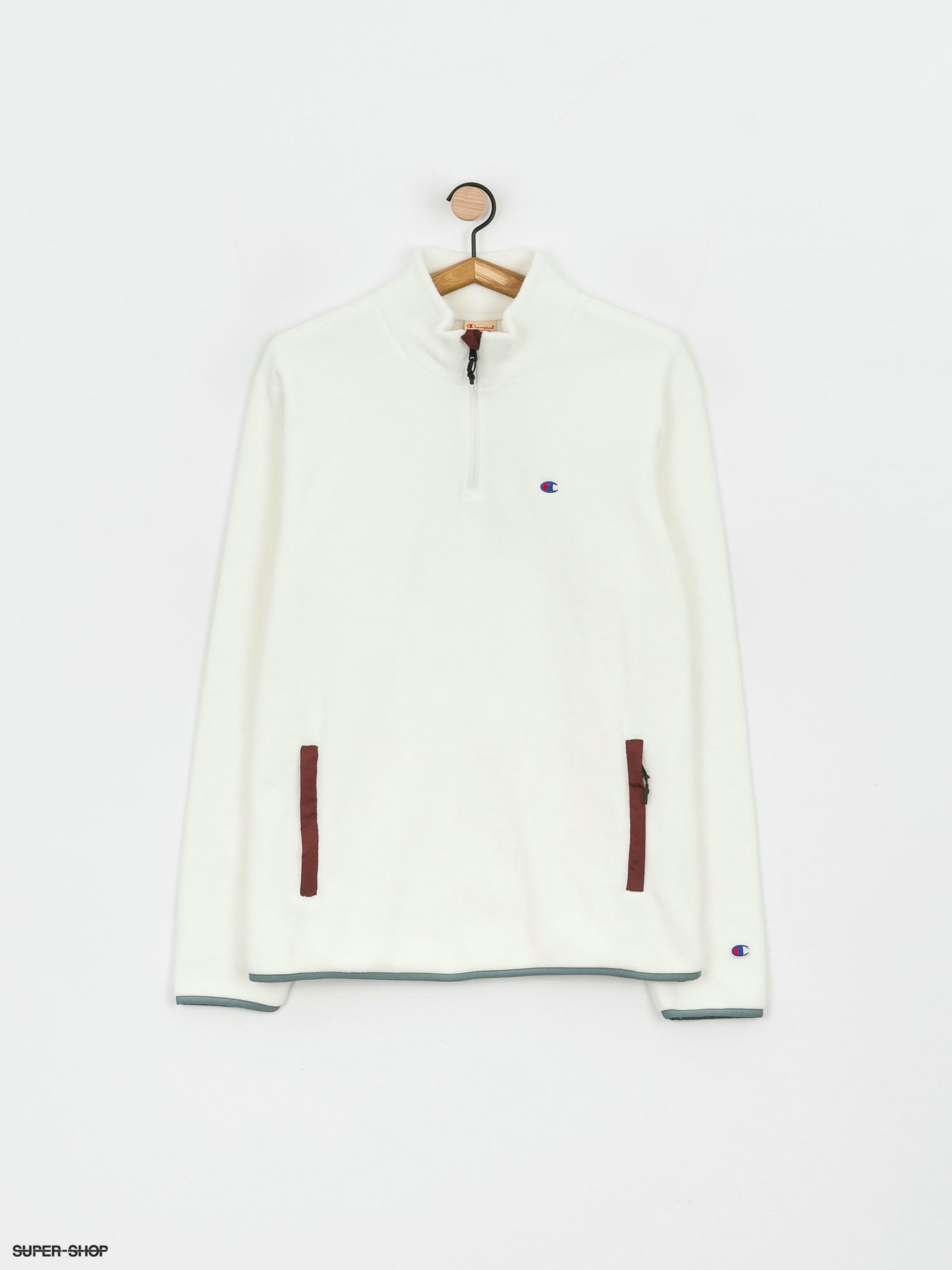 champion white half zip