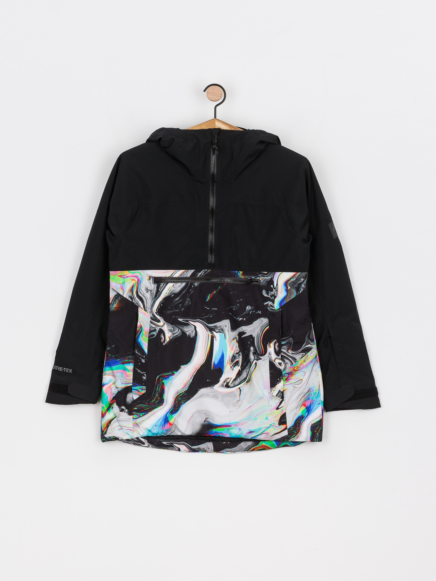 Womens Burton Gore Tex Pillowline Anorak Snowboard jacket (true black/maalavidaa)