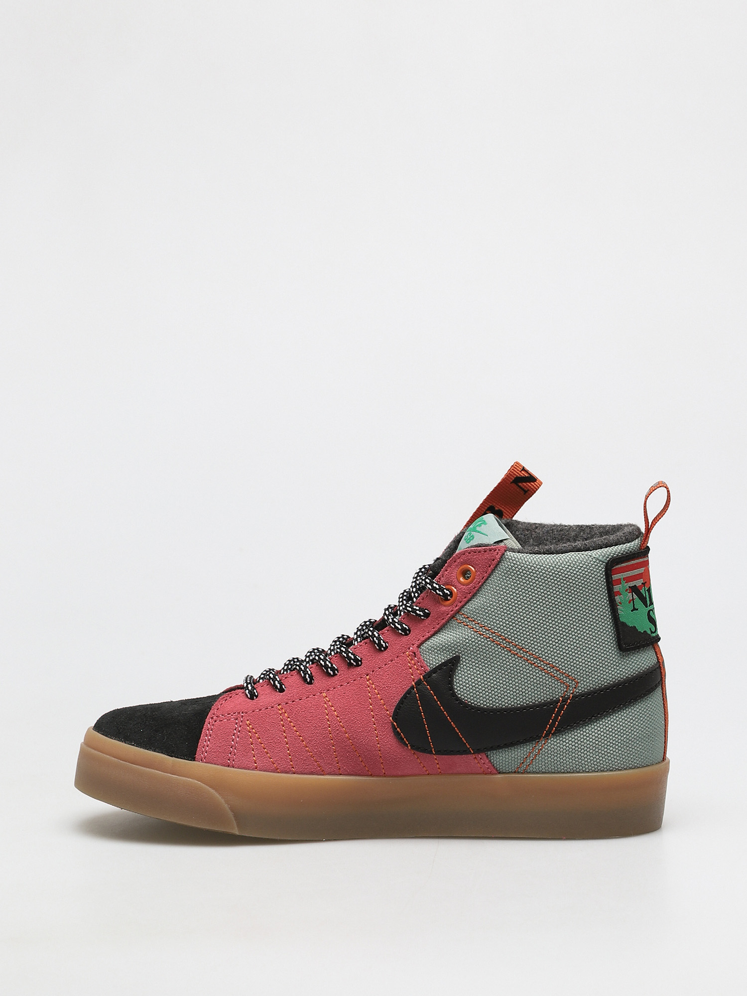 Nike SB Zoom Blazer Mid Premium Shoes (jade smoke/black white sport spice)