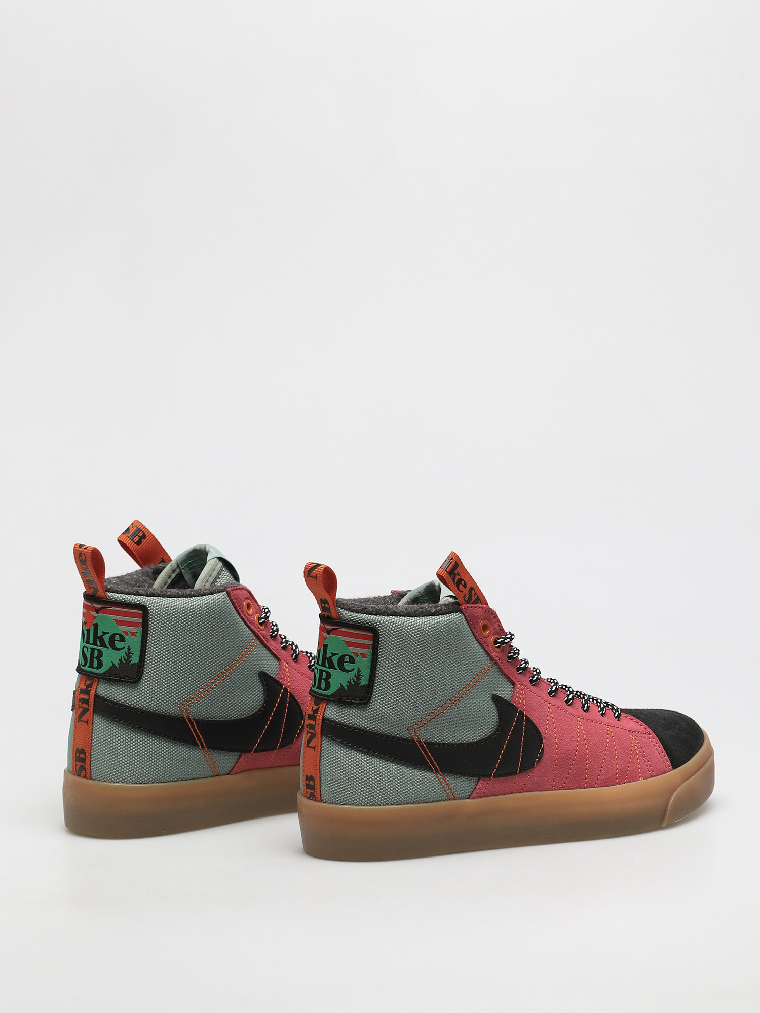 Nike SB Zoom Blazer Mid Premium Shoes (jade smoke/black white sport spice)