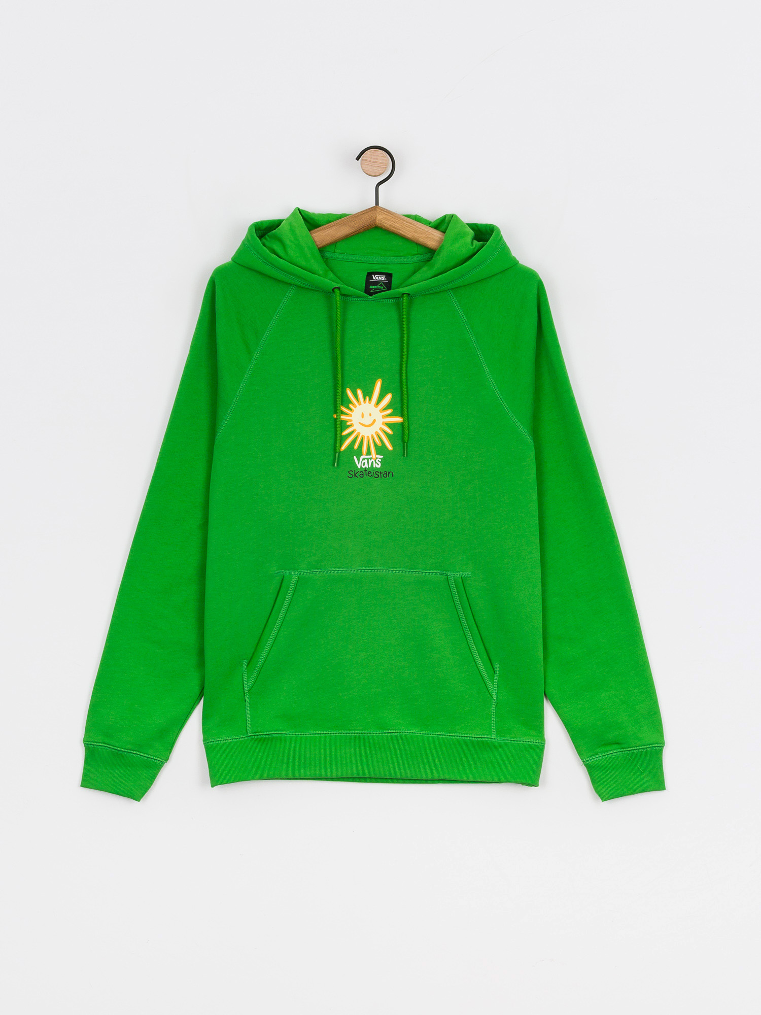 Vans green shop and yellow hoodie