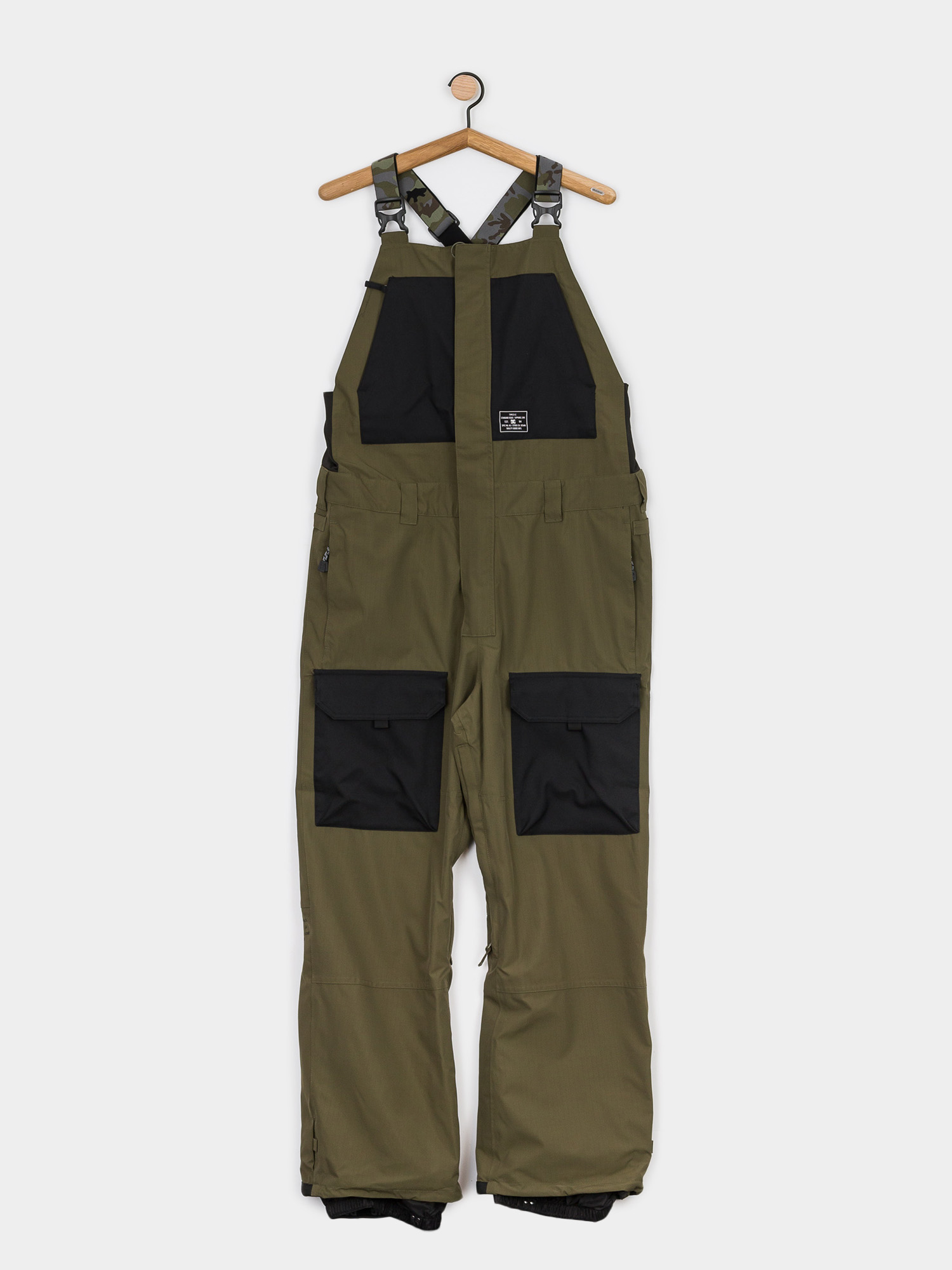 Mens DC Shadow Bib Snowboard pants (olive night)