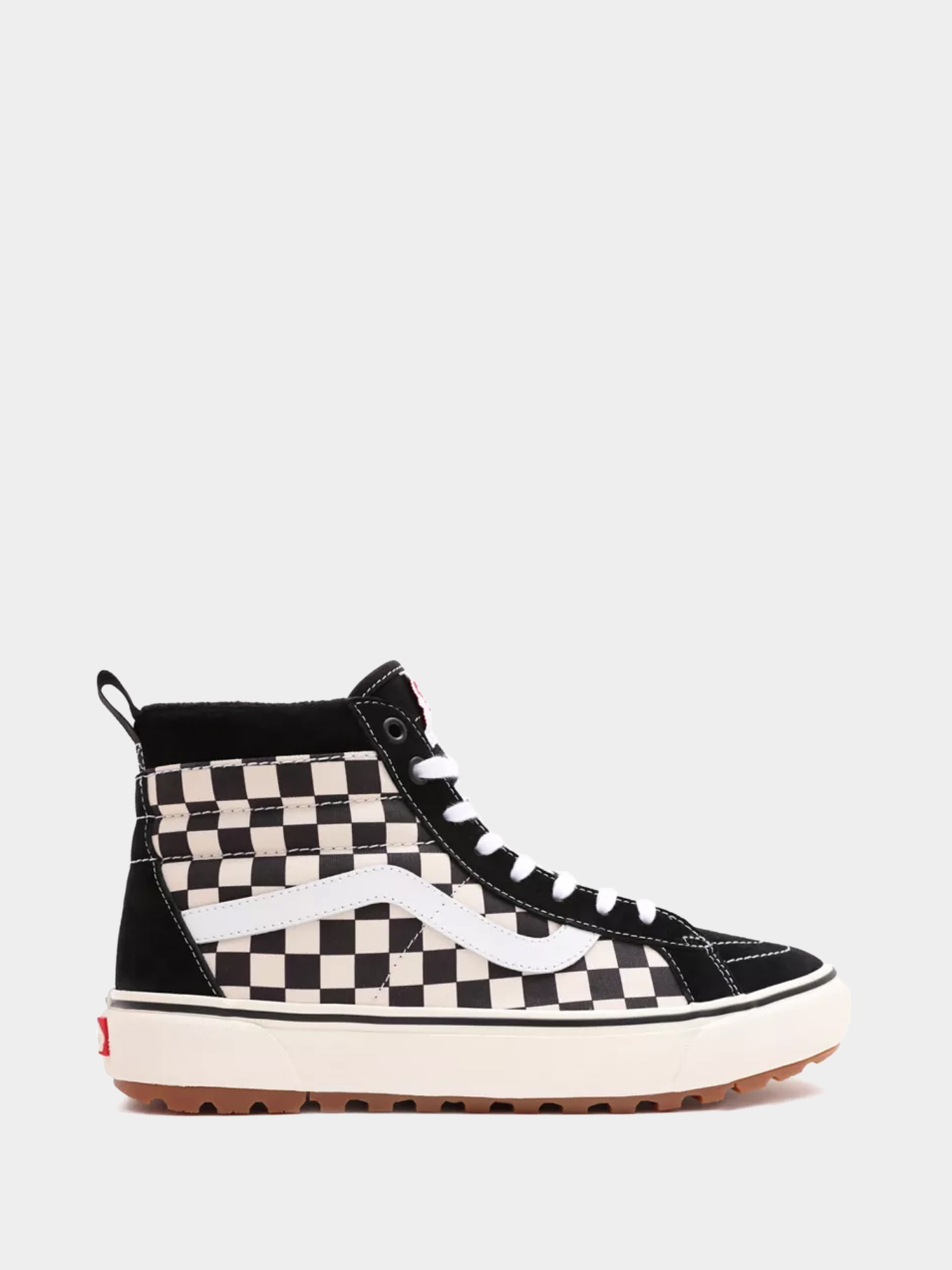 Giày Vans Sk8 Hi White Checkered Vans High Top Vans-Sk8-Hi