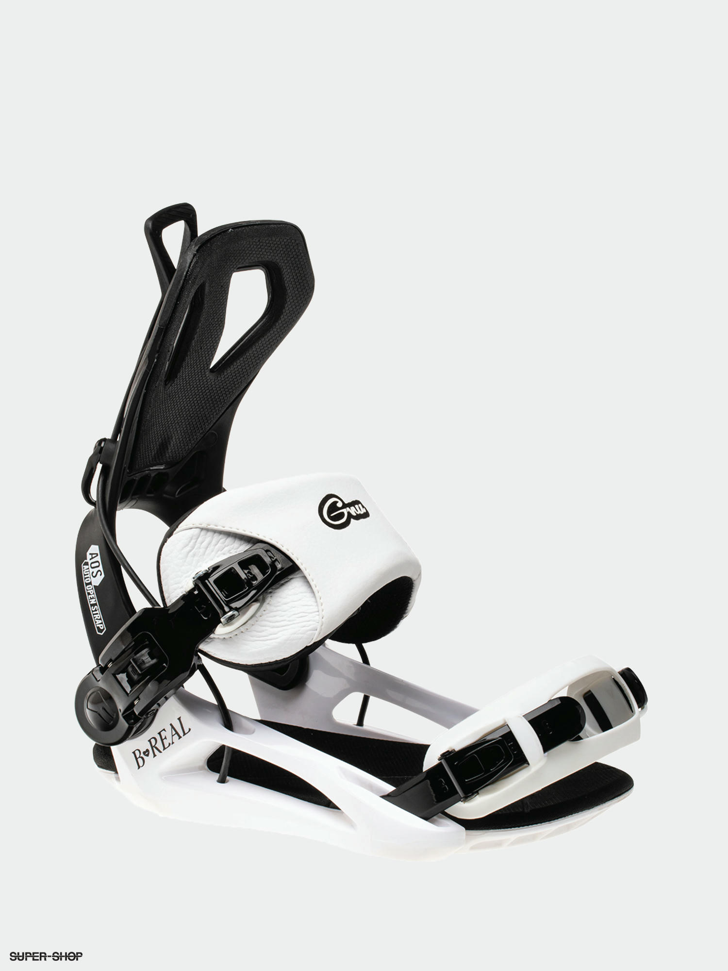 white snowboard bindings