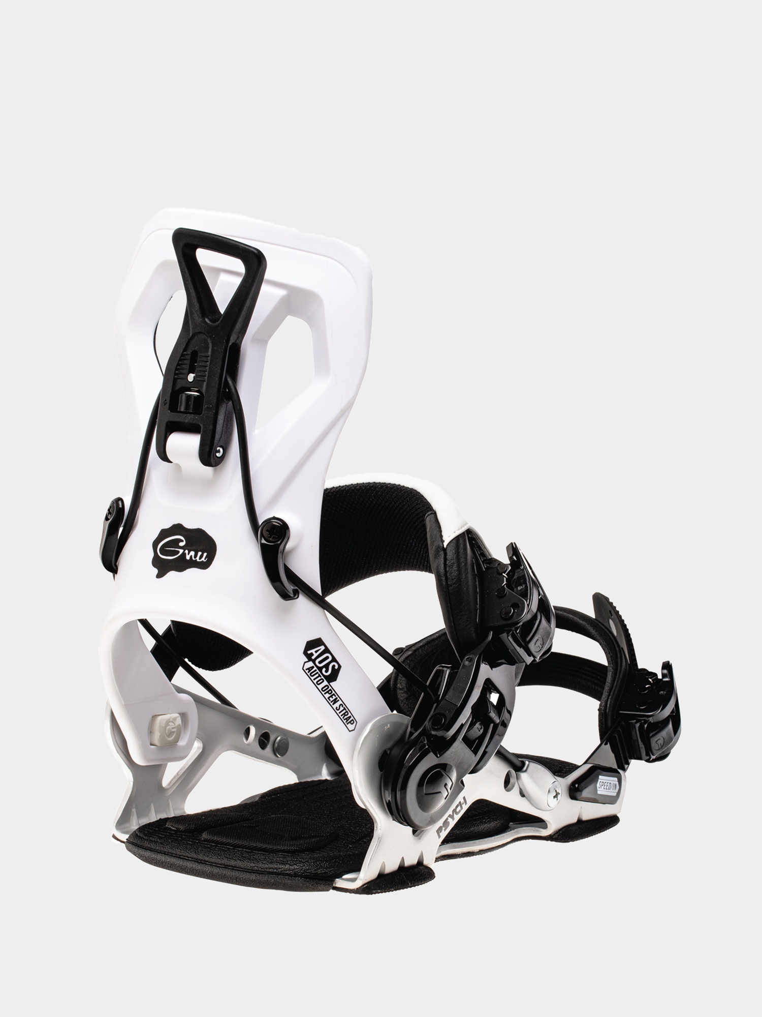 Gnu Psych Snowboard bindings (white)