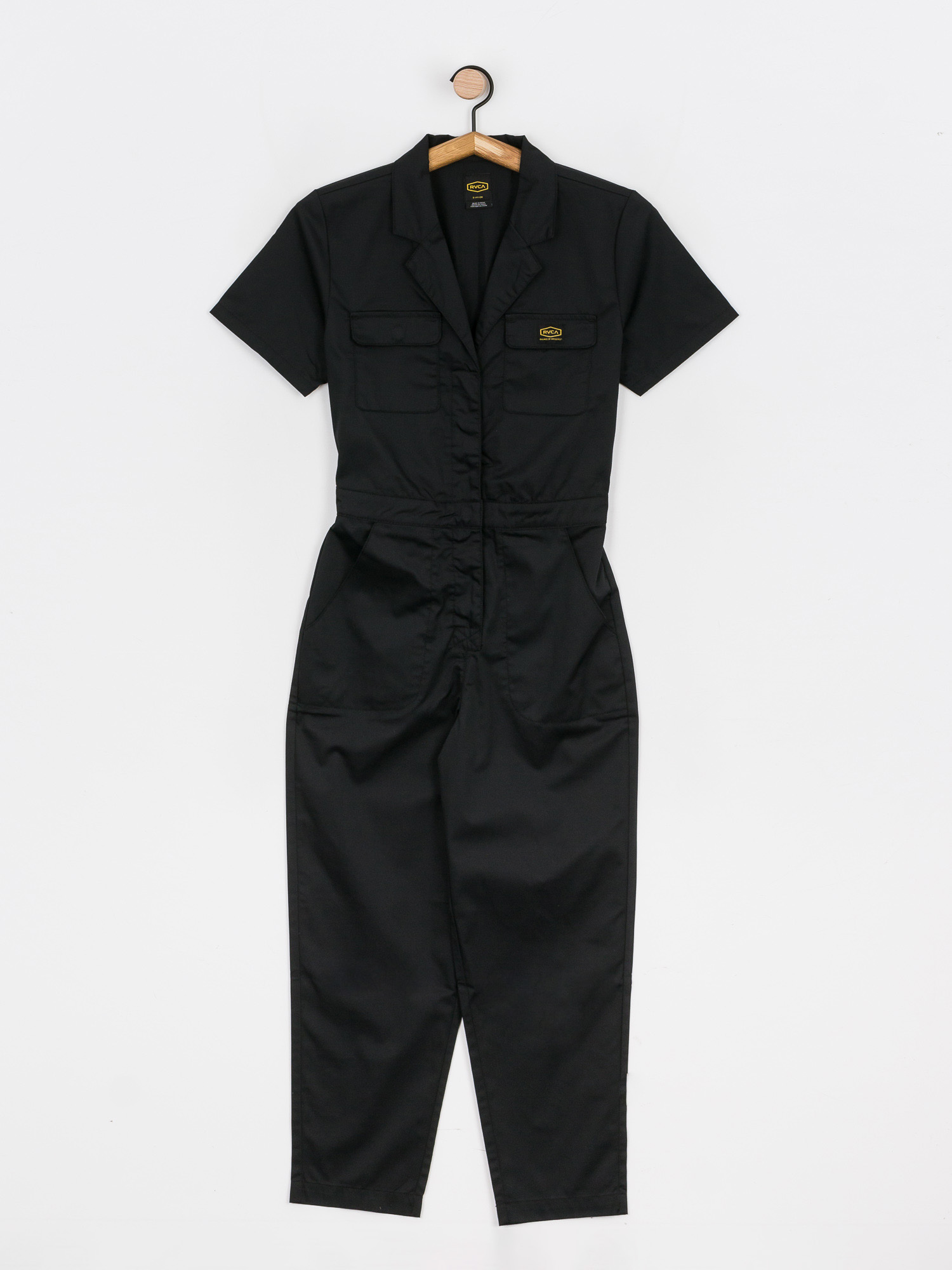 Womens RVCA Recession Jumpsuit Overall (rvca black)