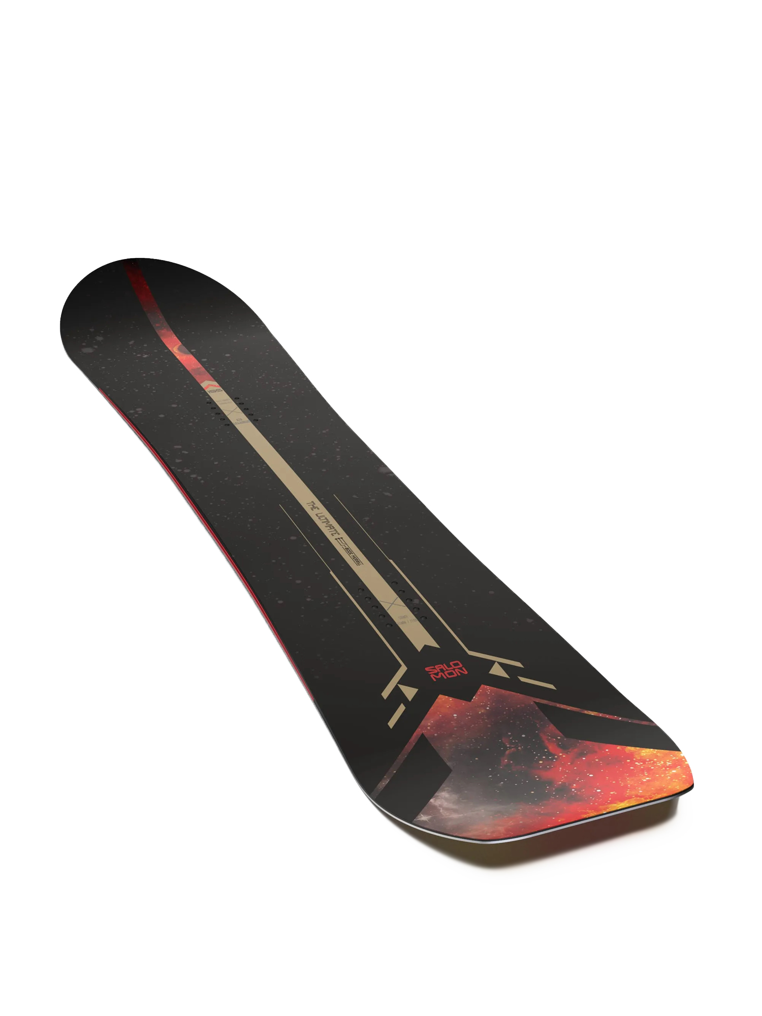 Mens Salomon Ultimate Ride Snowboard (black/gold/orange)