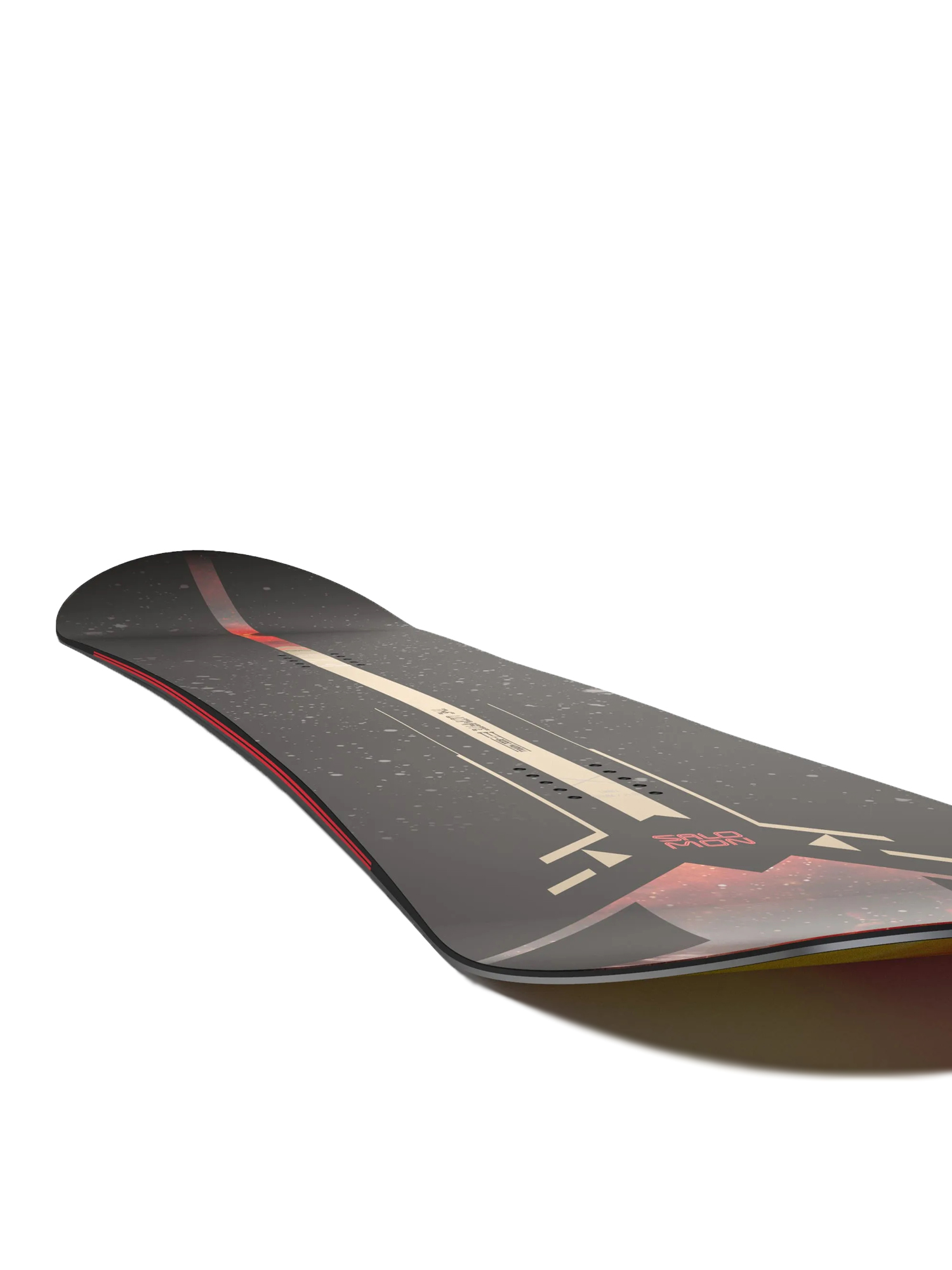 Mens Salomon Ultimate Ride Snowboard (black/gold/orange)