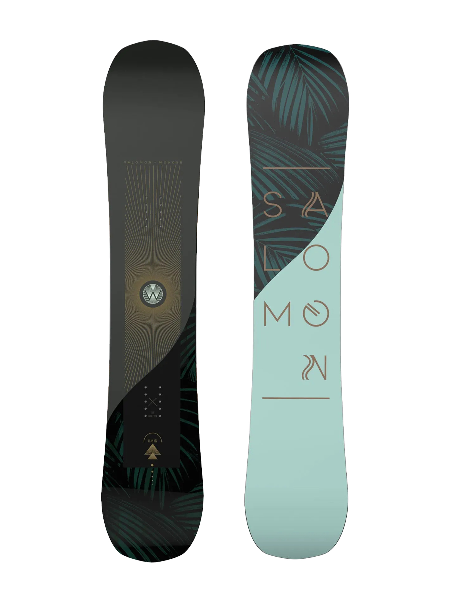Damen Salomon Wonder Snowboard (navy/mint)