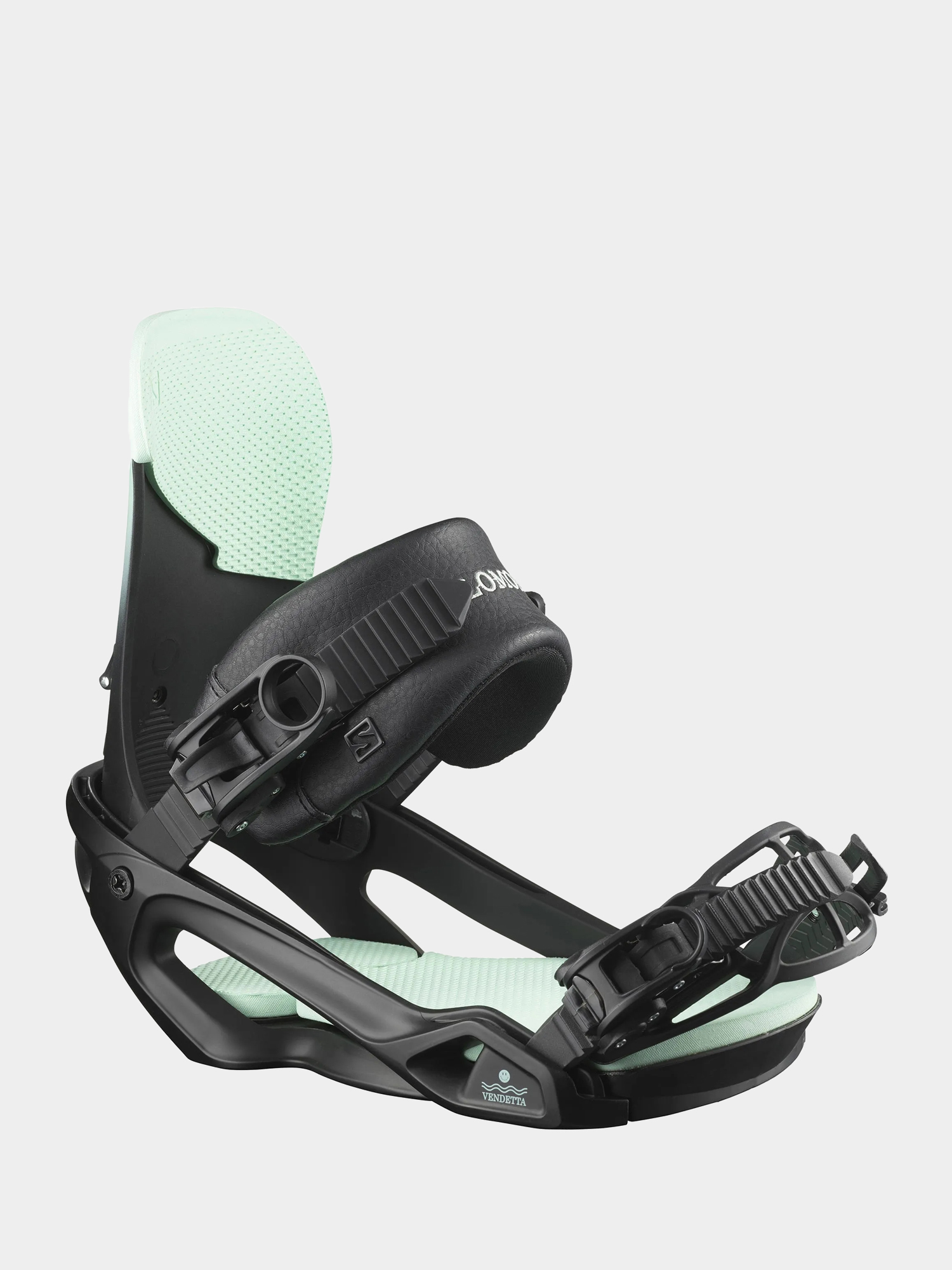 Womens Salomon Vendetta Snowboard bindings (black/green)