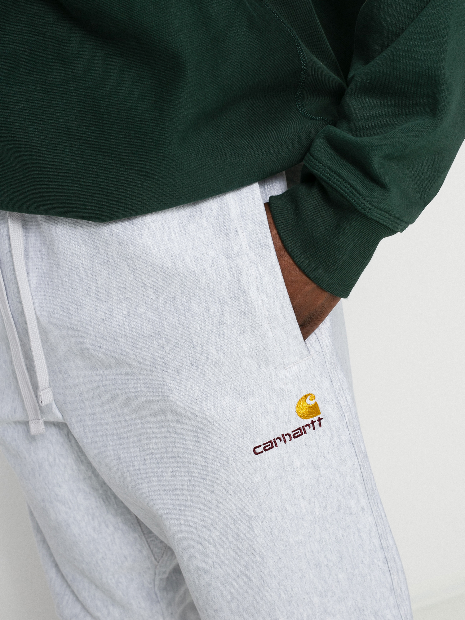 Carhartt WIP American Script Jogging Hose (ash heather)