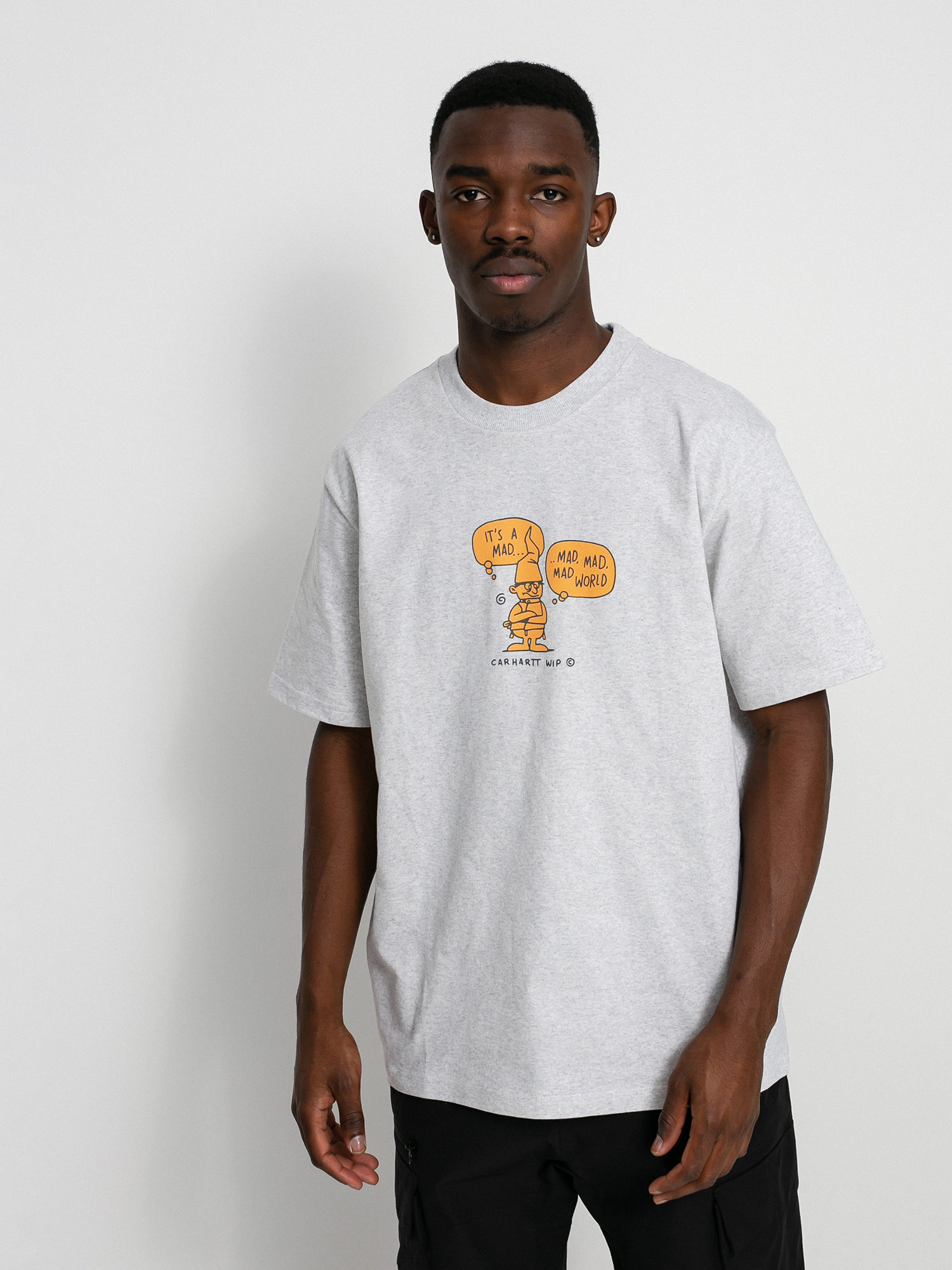 Carhartt WIP Mad World T-shirt (ash 