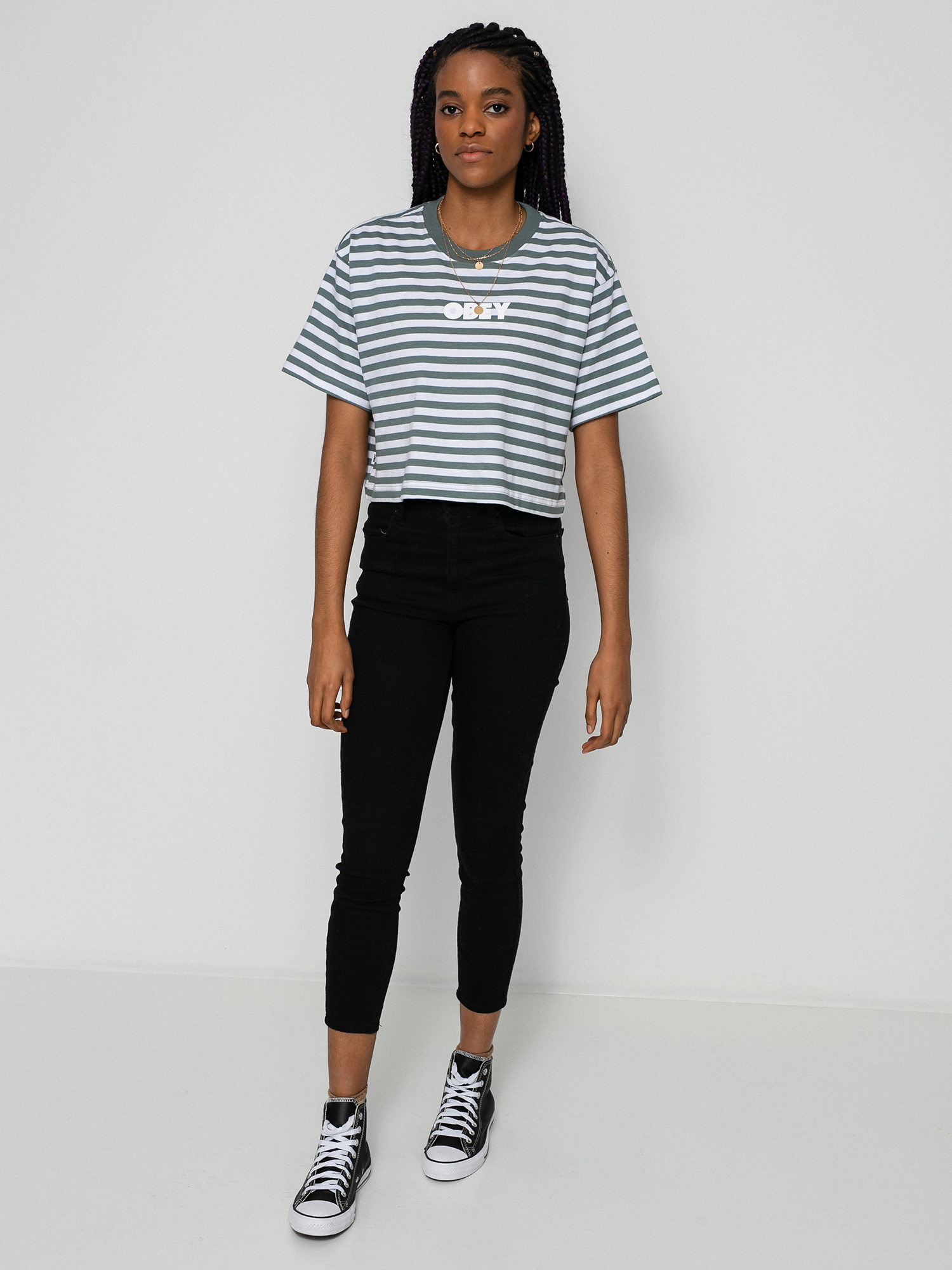 OBEY Brody T-shirt Wmn (leaf multi)