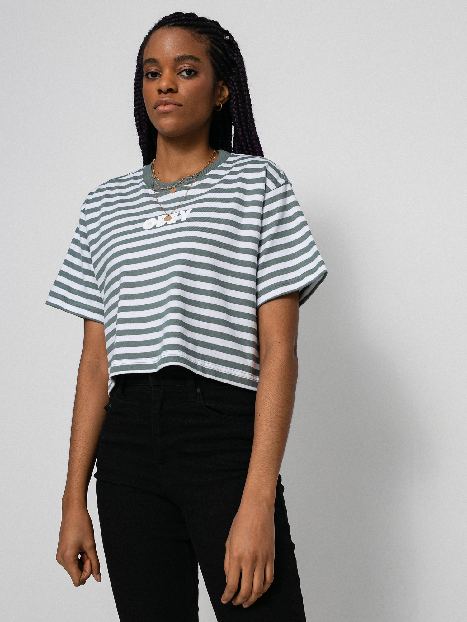 OBEY Brody T-shirt Wmn (leaf multi)