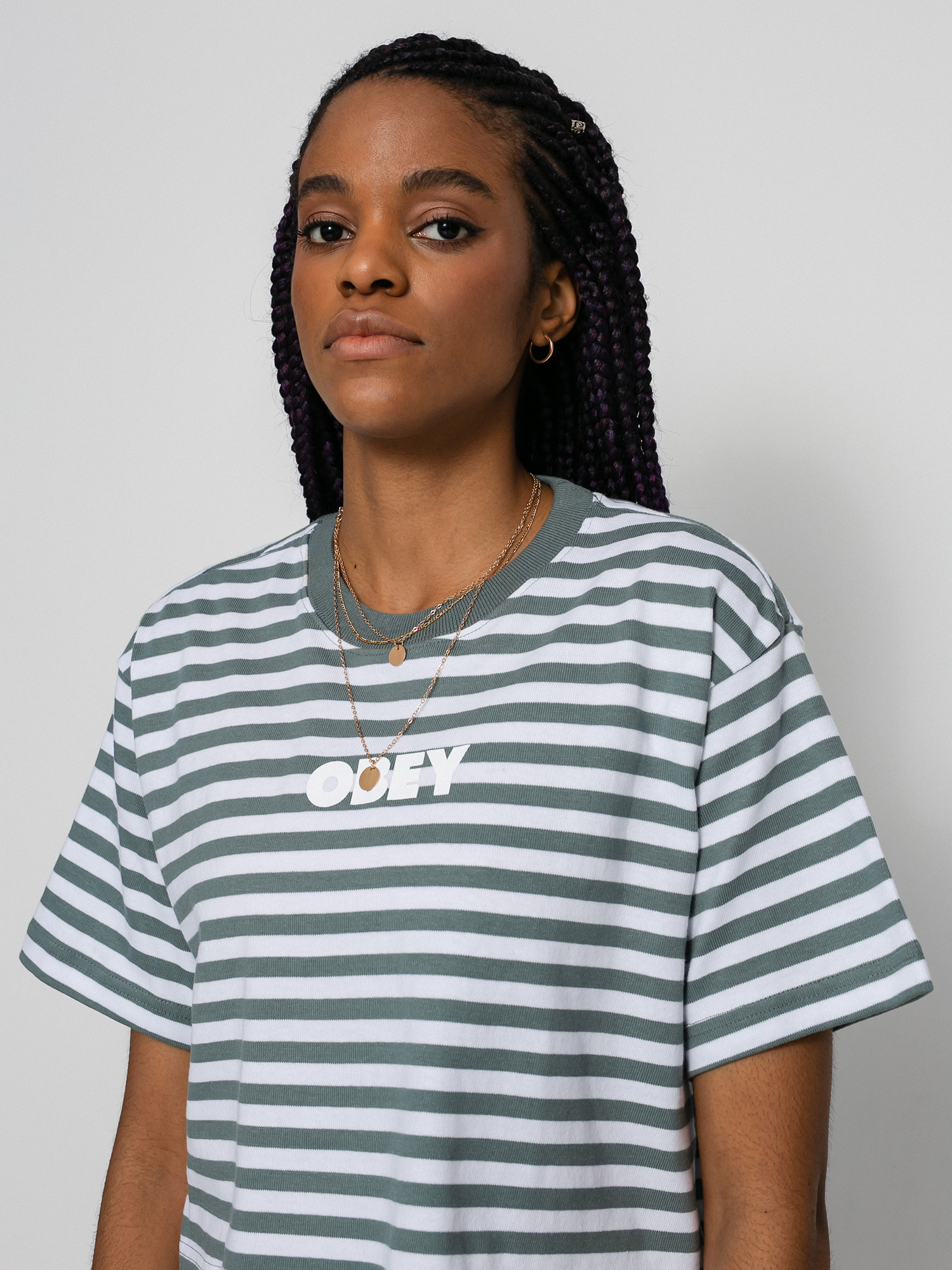 OBEY Brody T-shirt Wmn (leaf multi)