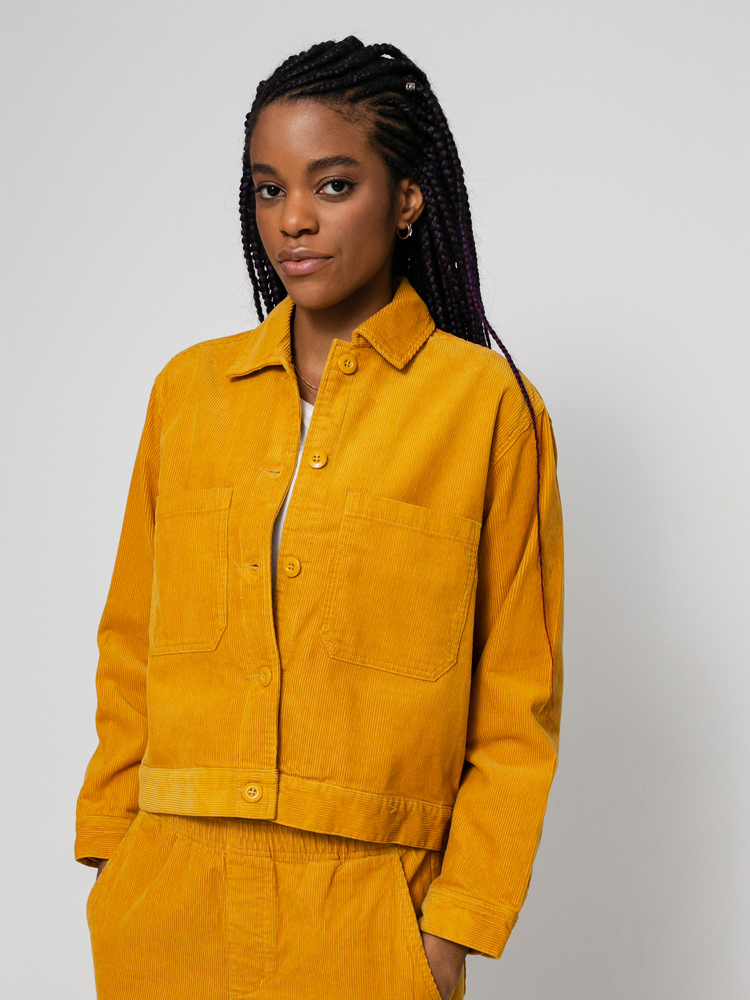 OBEY Loma Cord Shirt Wmn (gold)