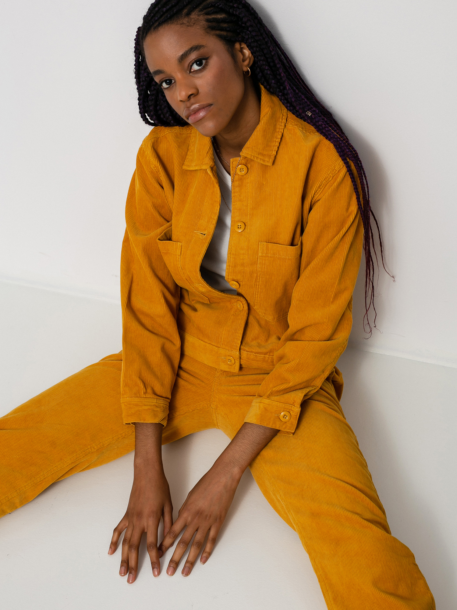 OBEY Loma Cord Shirt Wmn (gold)