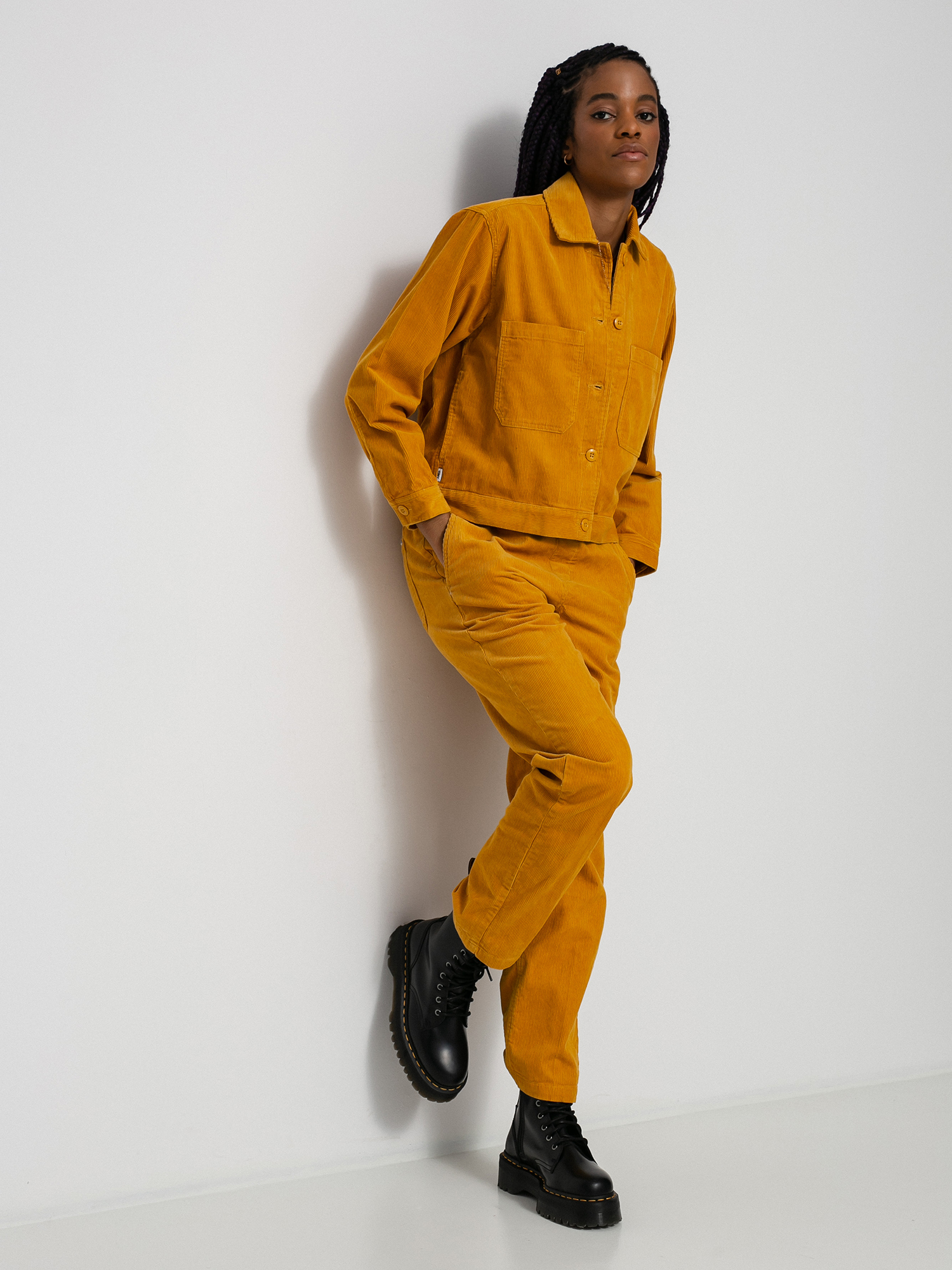 OBEY Loma Cord Shirt Wmn (gold)