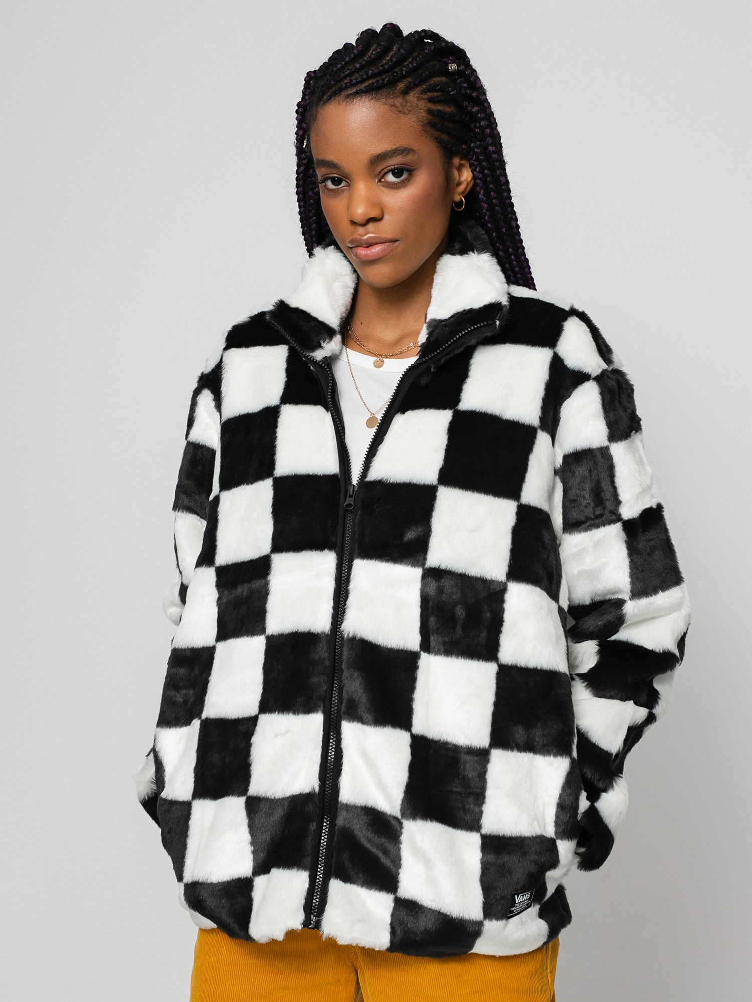 Vans Natalie Jacket Wmn black (checkerboard)