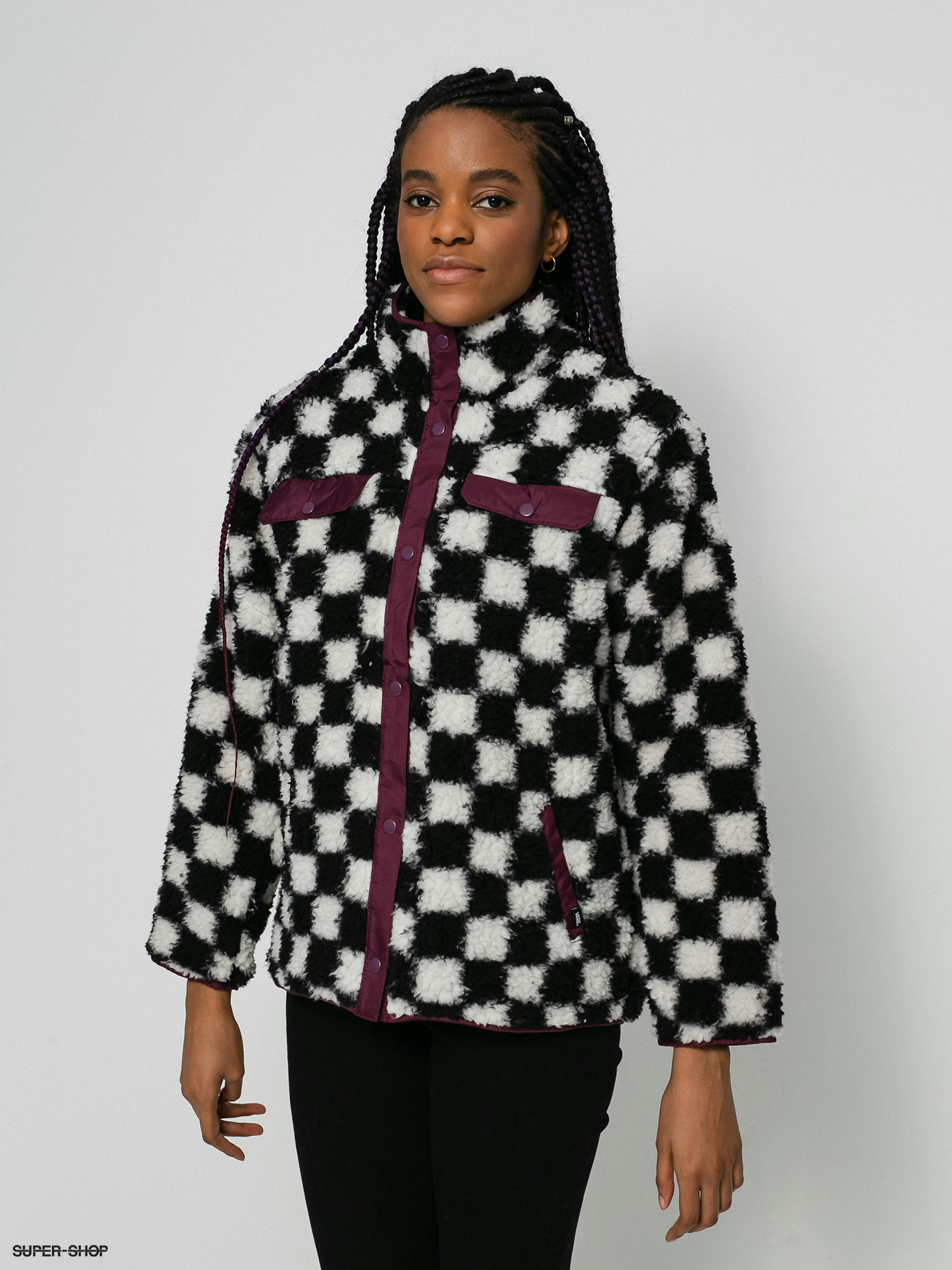 Checkerboard vans clearance jacket