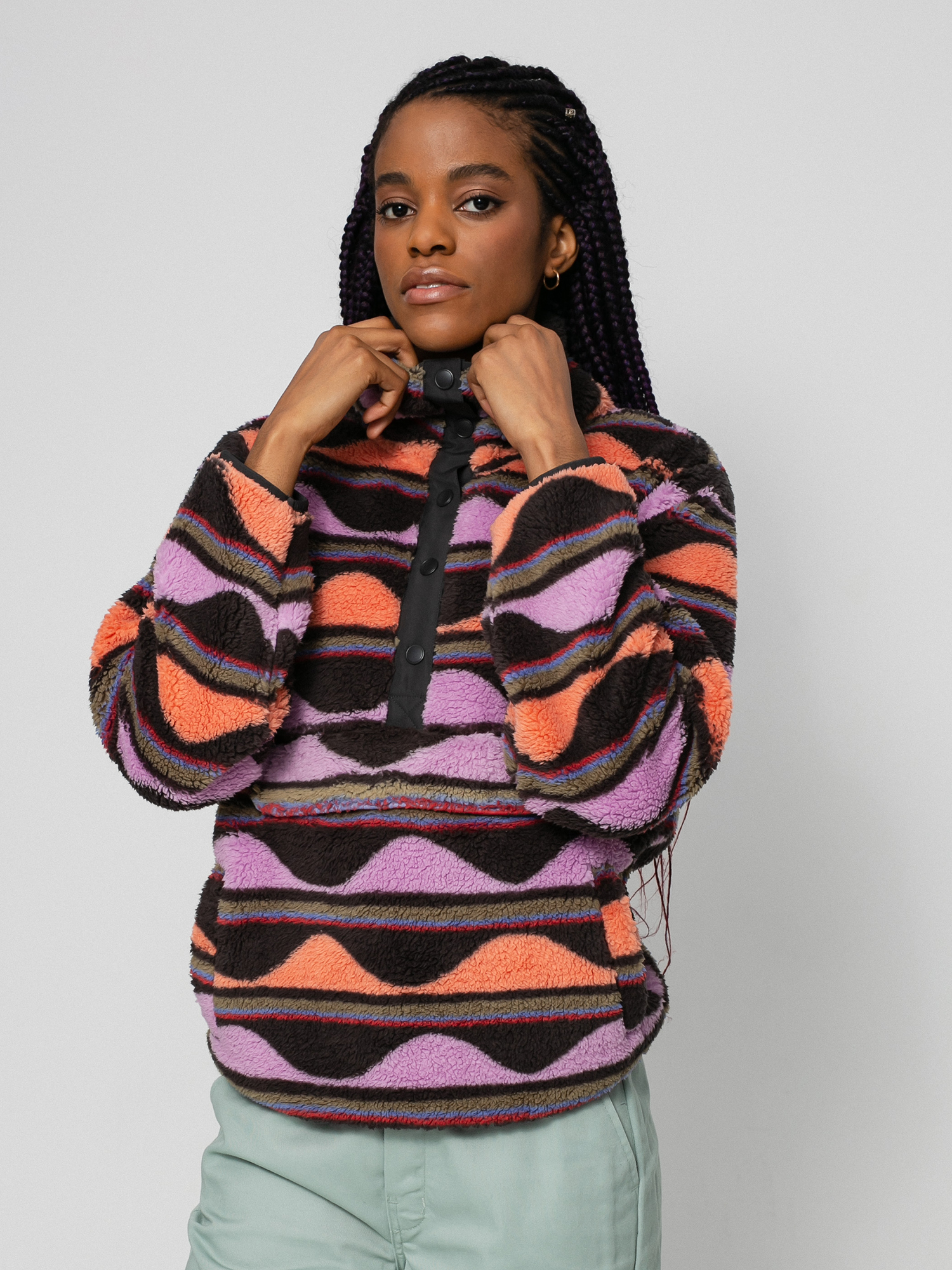 Billabong Switchback Pullover Fleece Wmn multicolor (black multi)