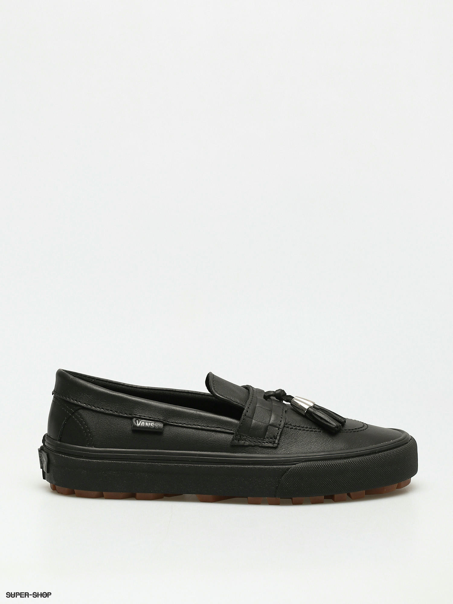 Vans boat shoes hot sale all black