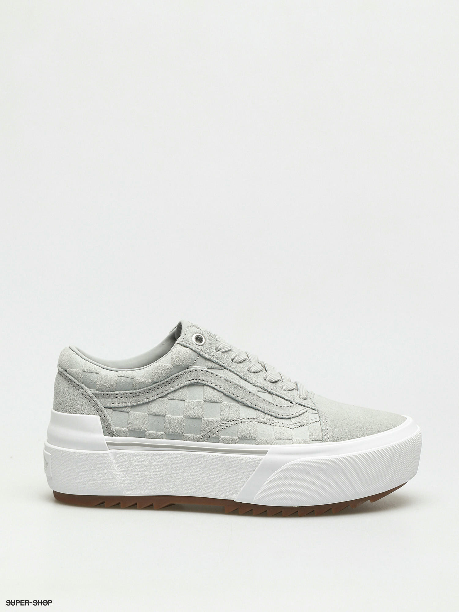 vans grey check