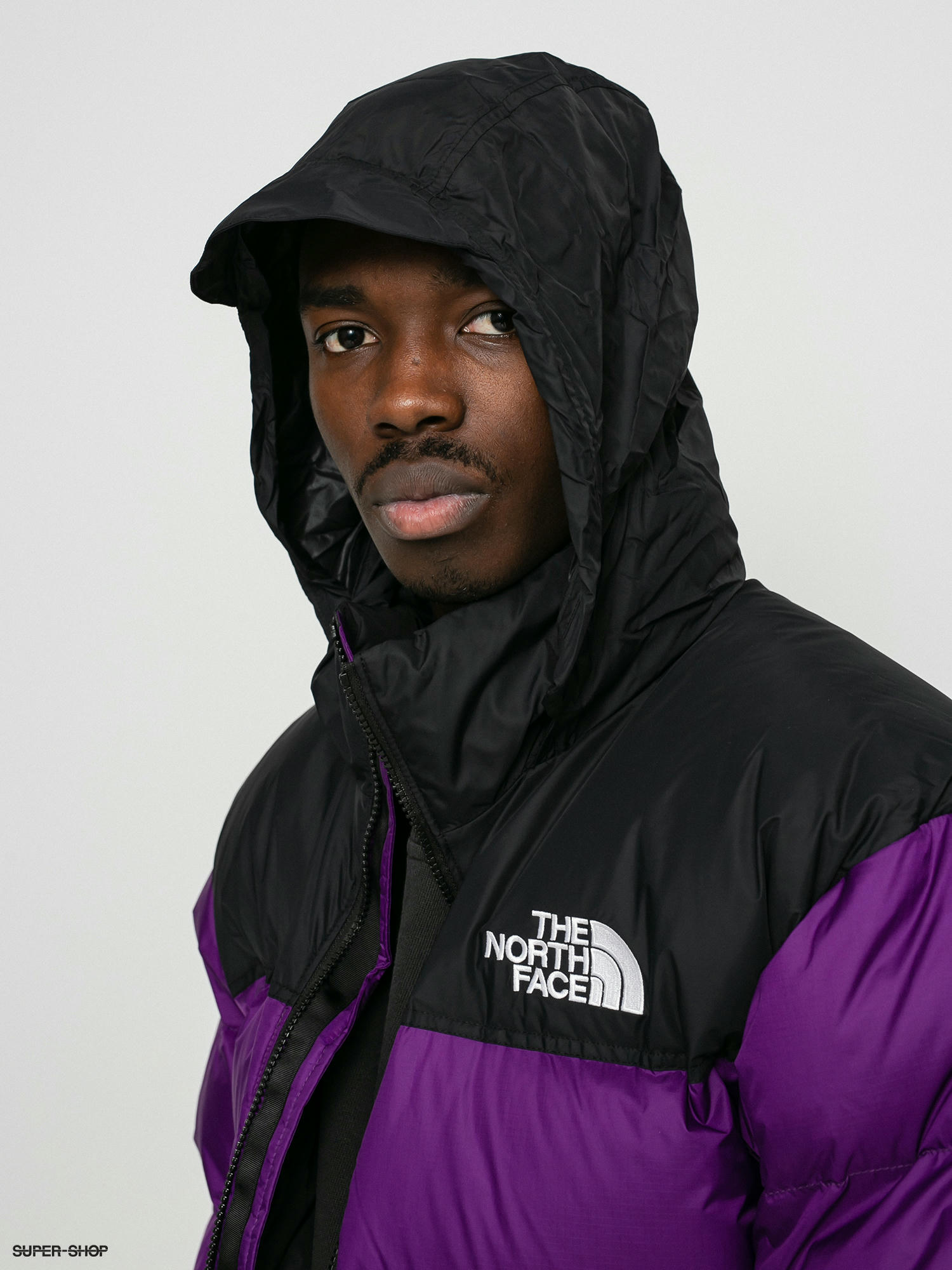 north face dark purple jacket