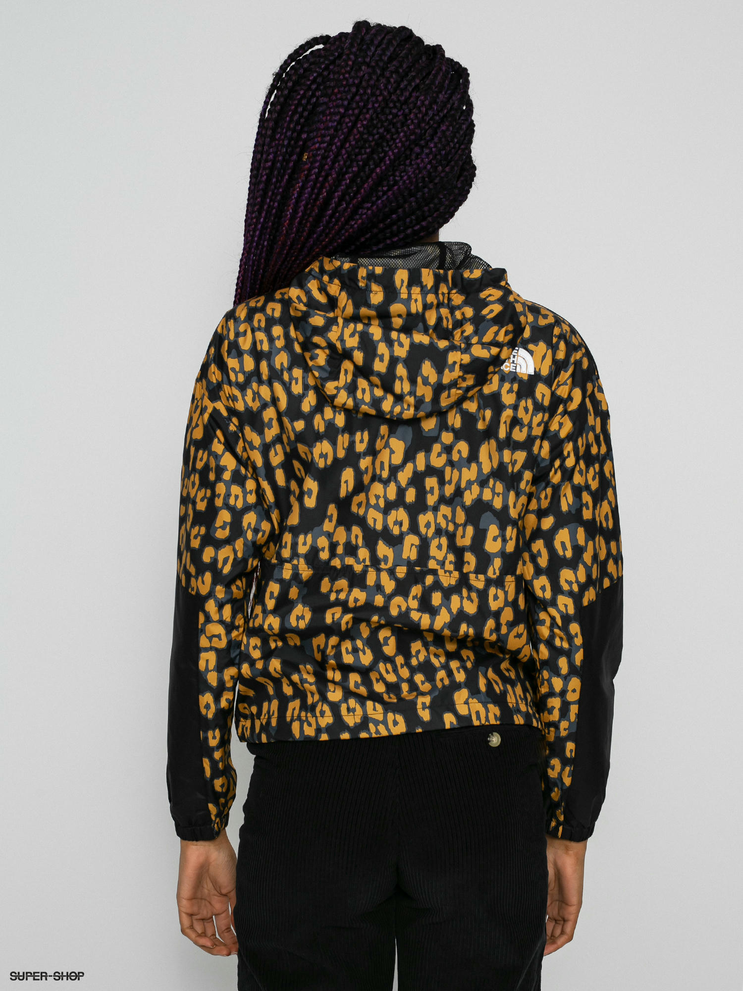 the north face sheru printed jacket in yellow