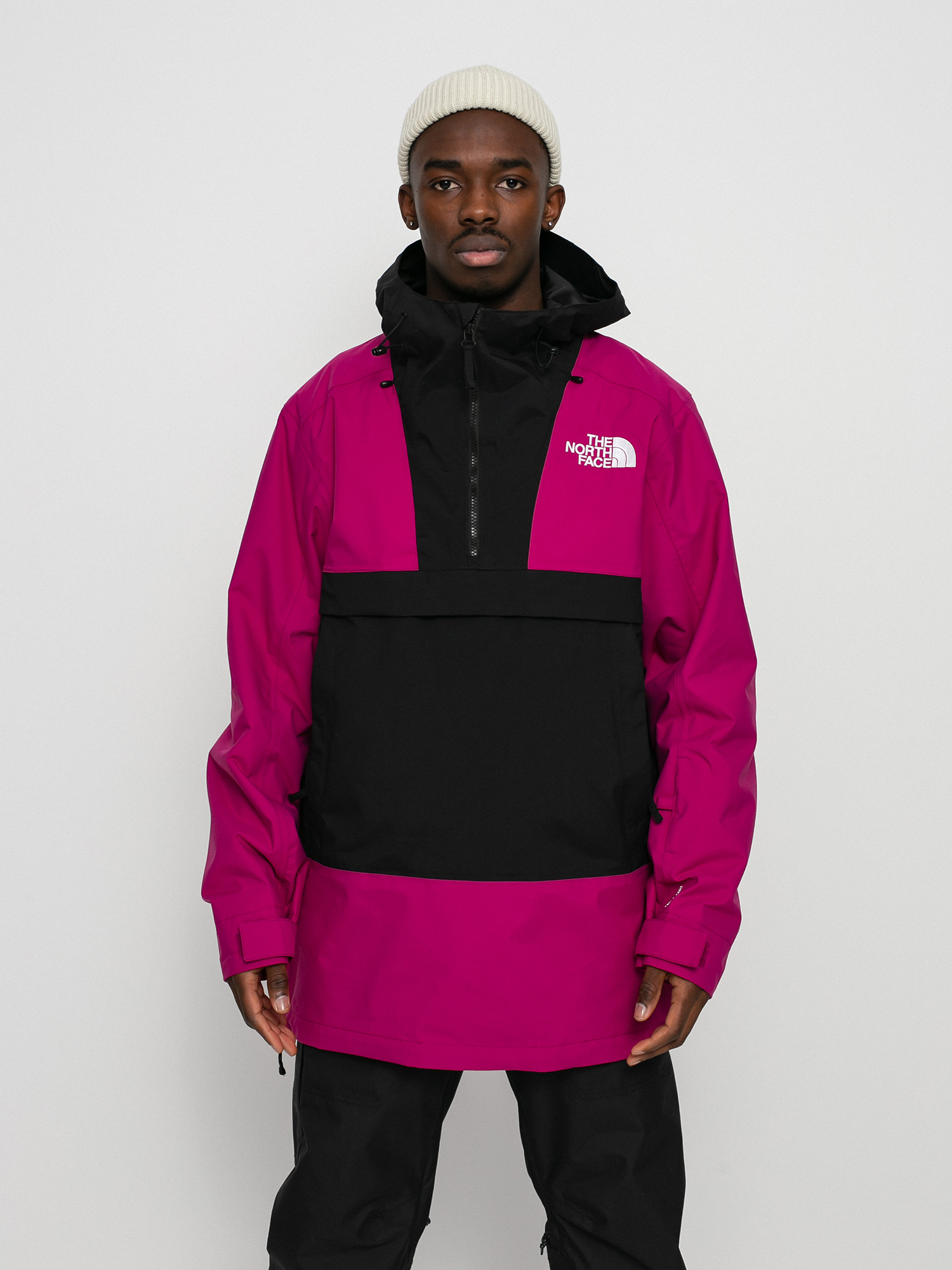 Mens The North Face Silvani Anorak Snowboard jacket (roxbury pink/tnf black)