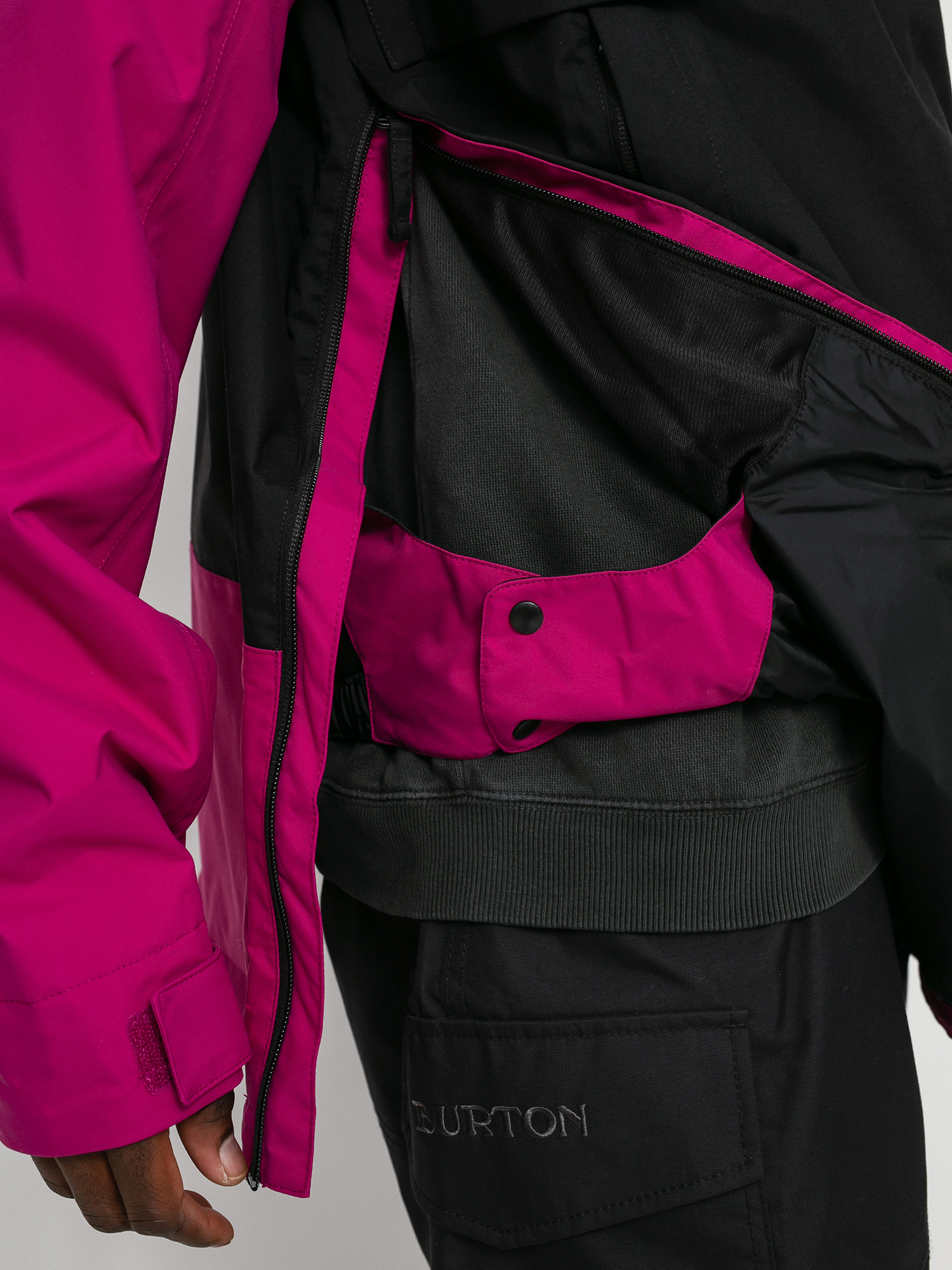 Mens The North Face Silvani Anorak Snowboard jacket (roxbury pink/tnf black)