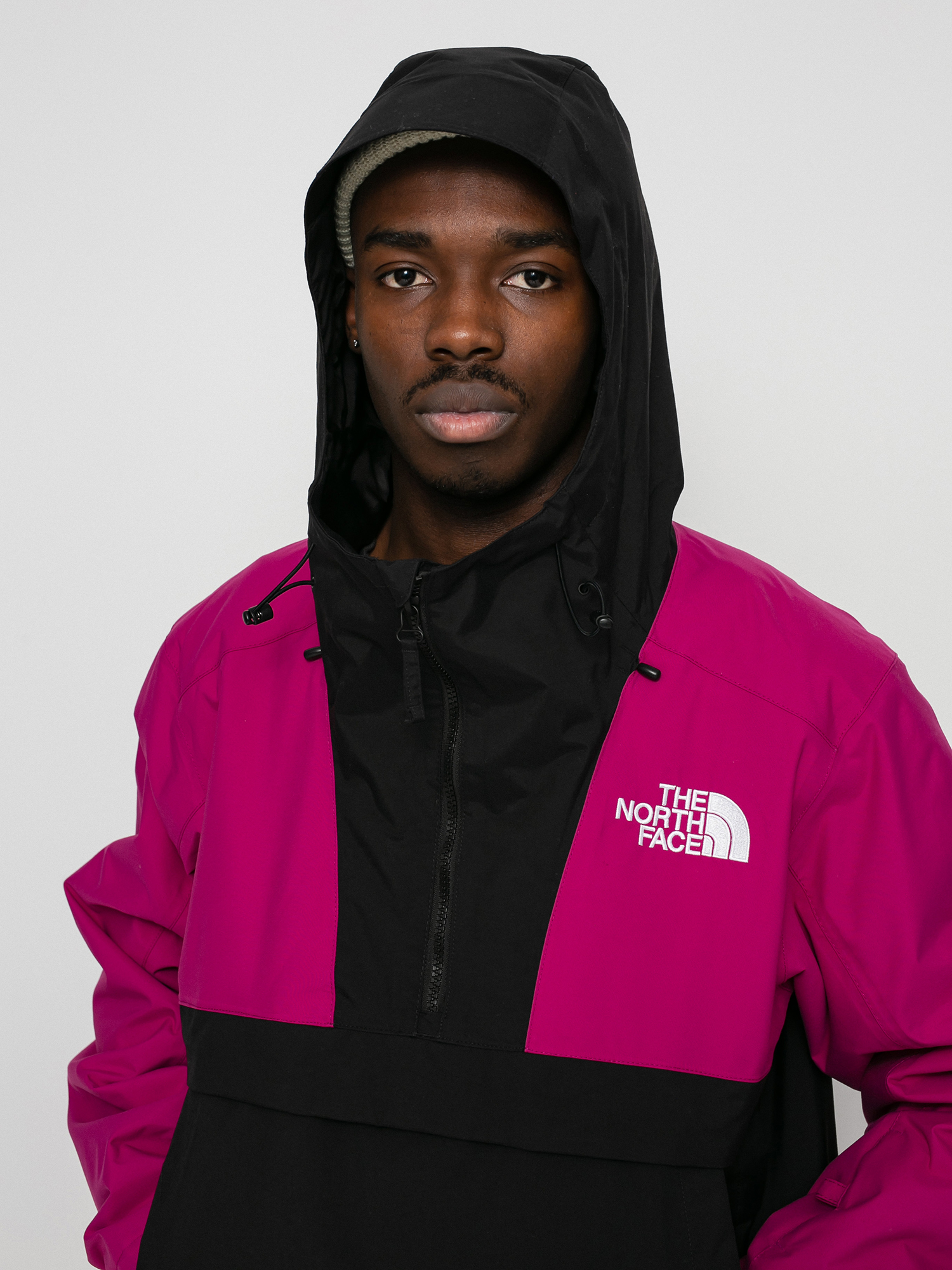 Mens The North Face Silvani Anorak Snowboard jacket (roxbury pink/tnf black)
