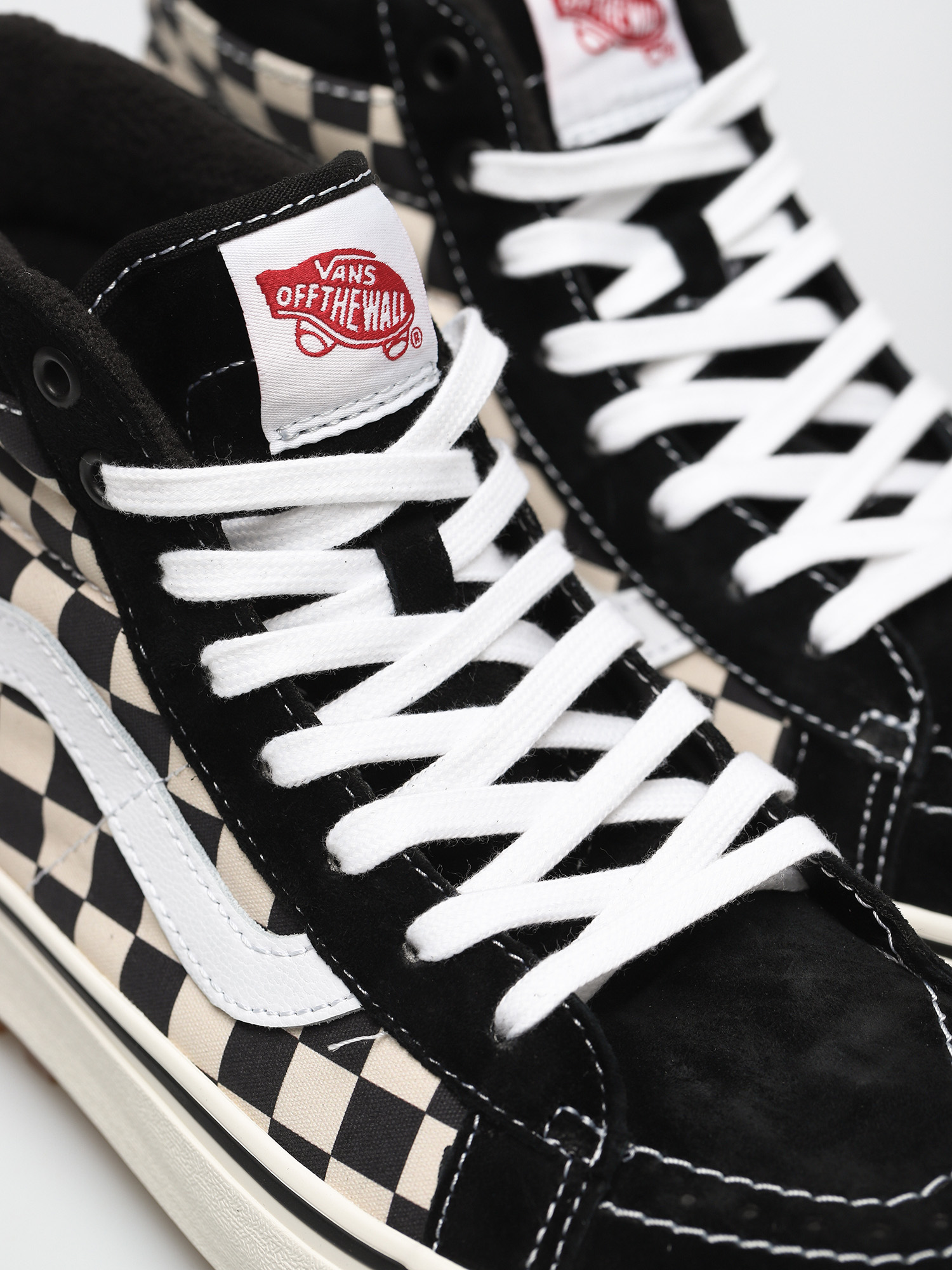 Vans Sk8 Hi MTE 1 Shoes (black/white/checkerboard)