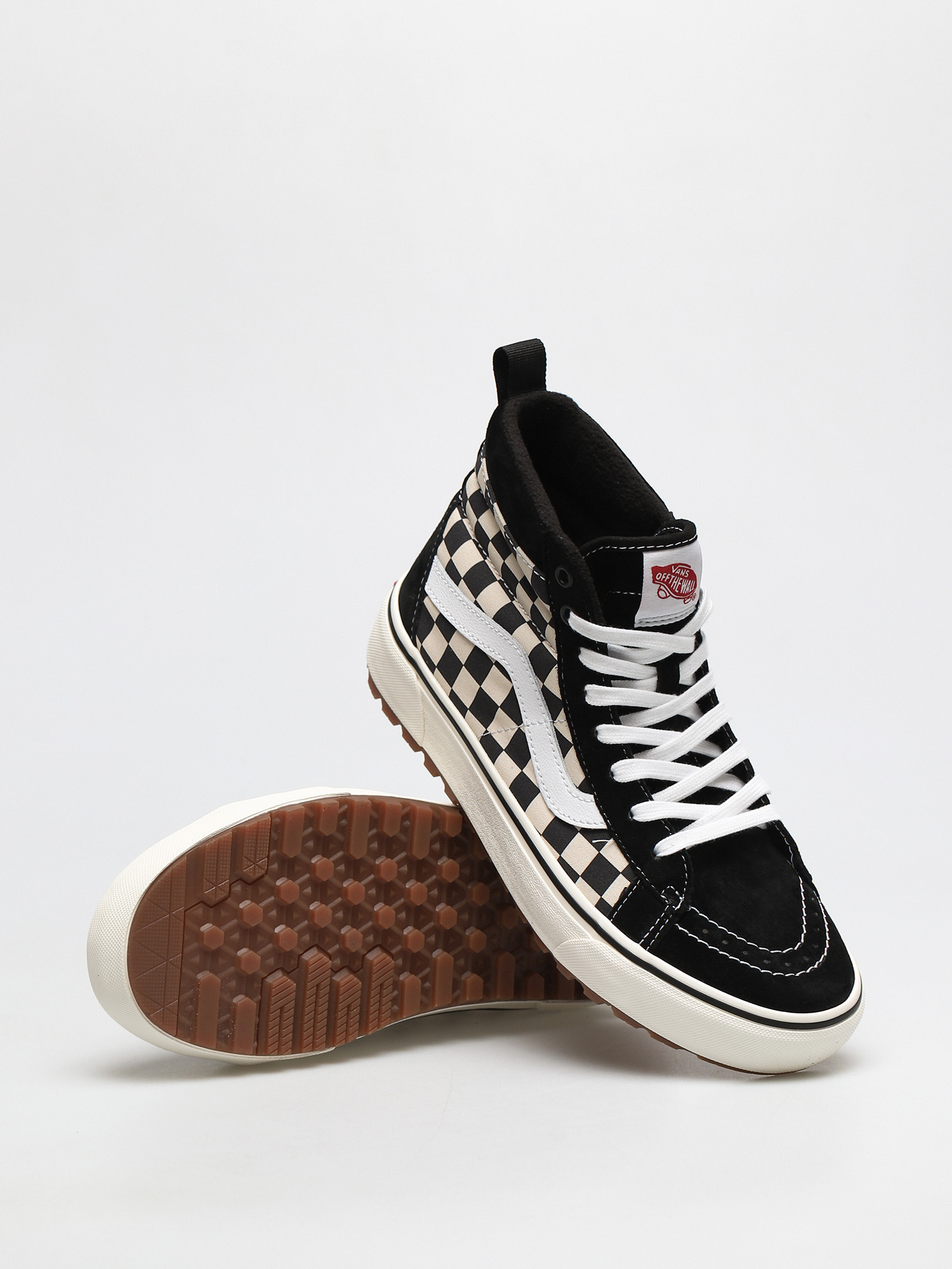 Vans Sk8 Hi MTE 1 Schuhe (black/white/checkerboard)