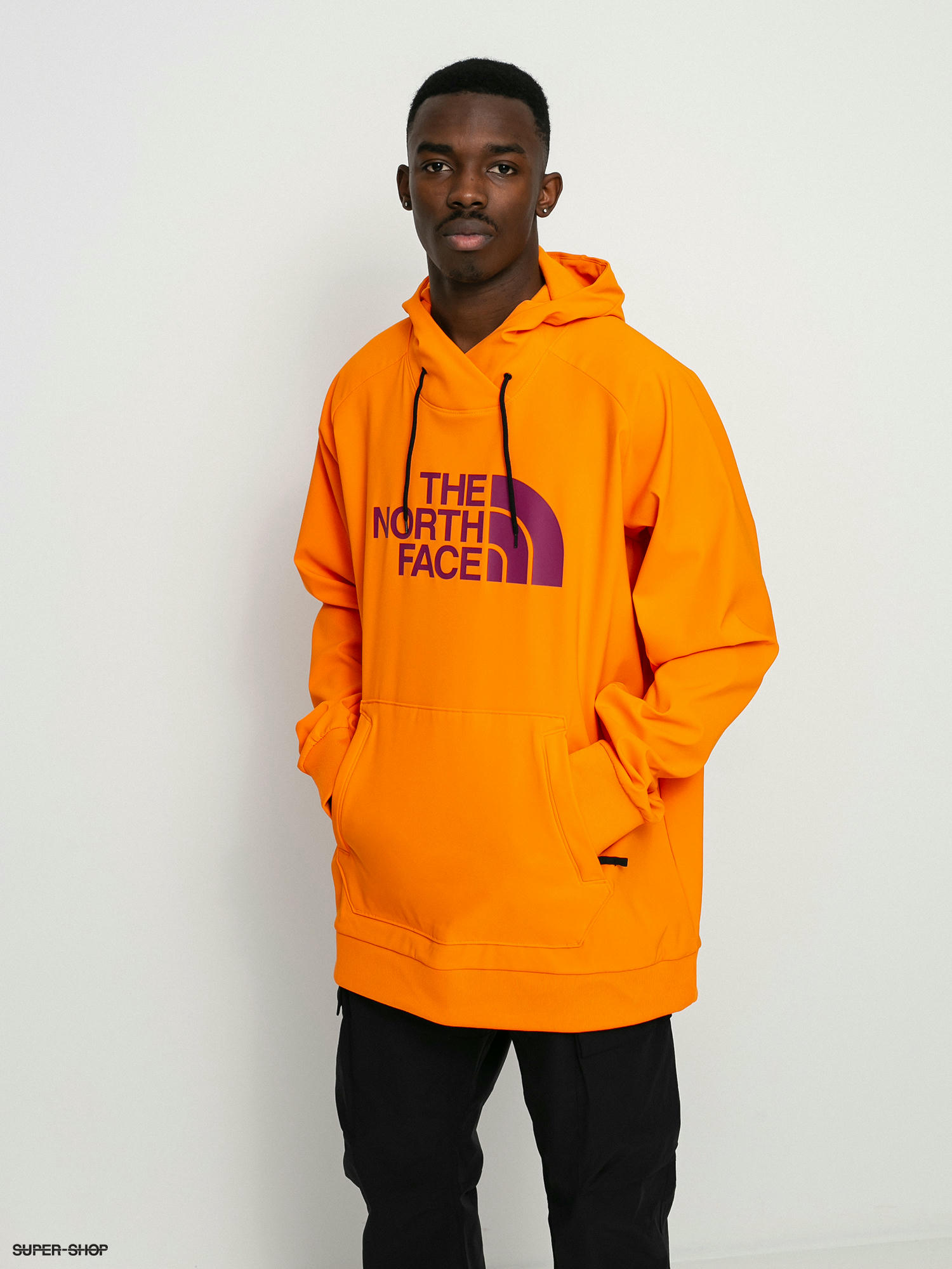 The north cheap face orange hoodie