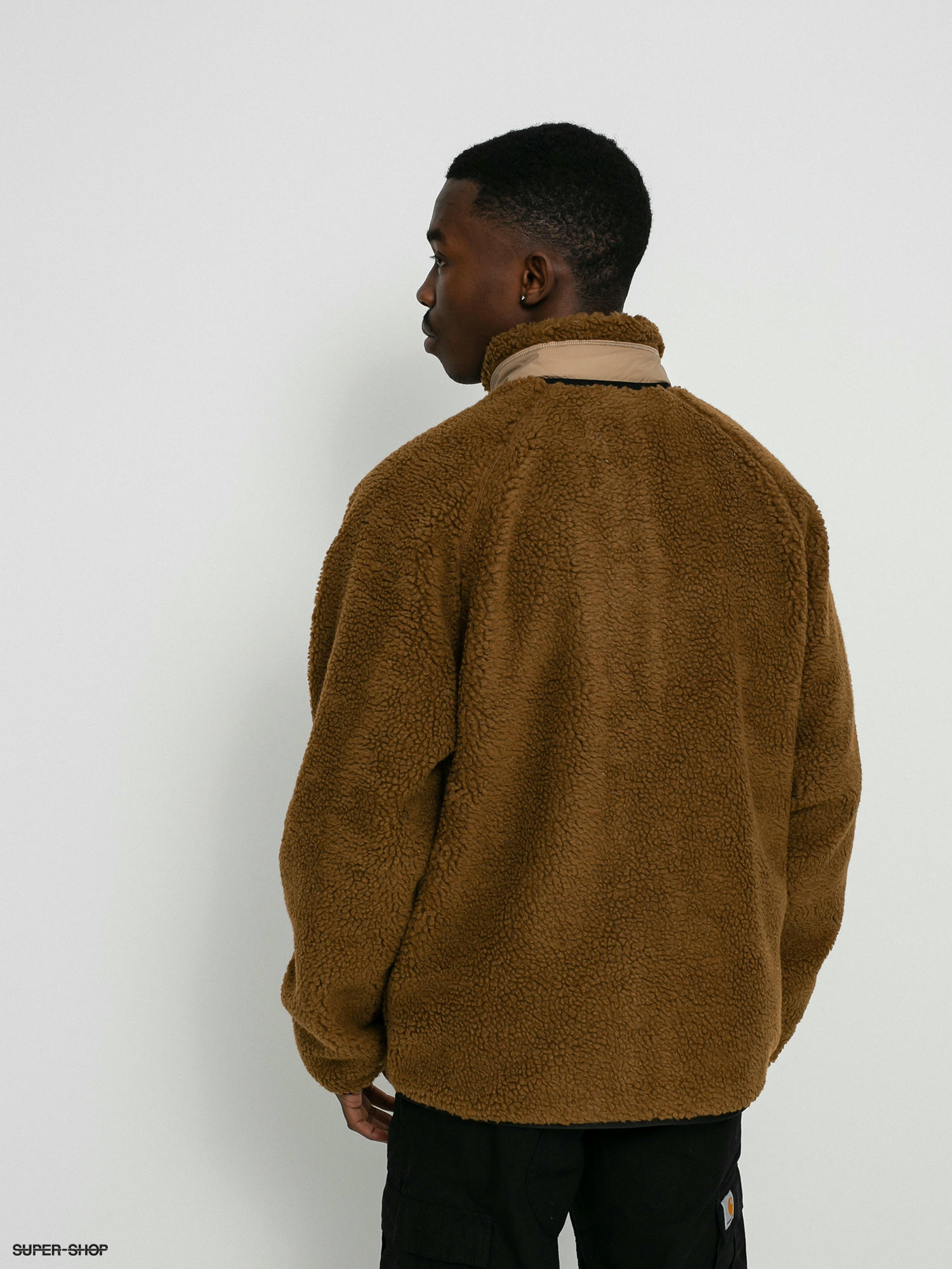 Carhartt WIP Prentis Camo Fleece Jacket in Brown for Men