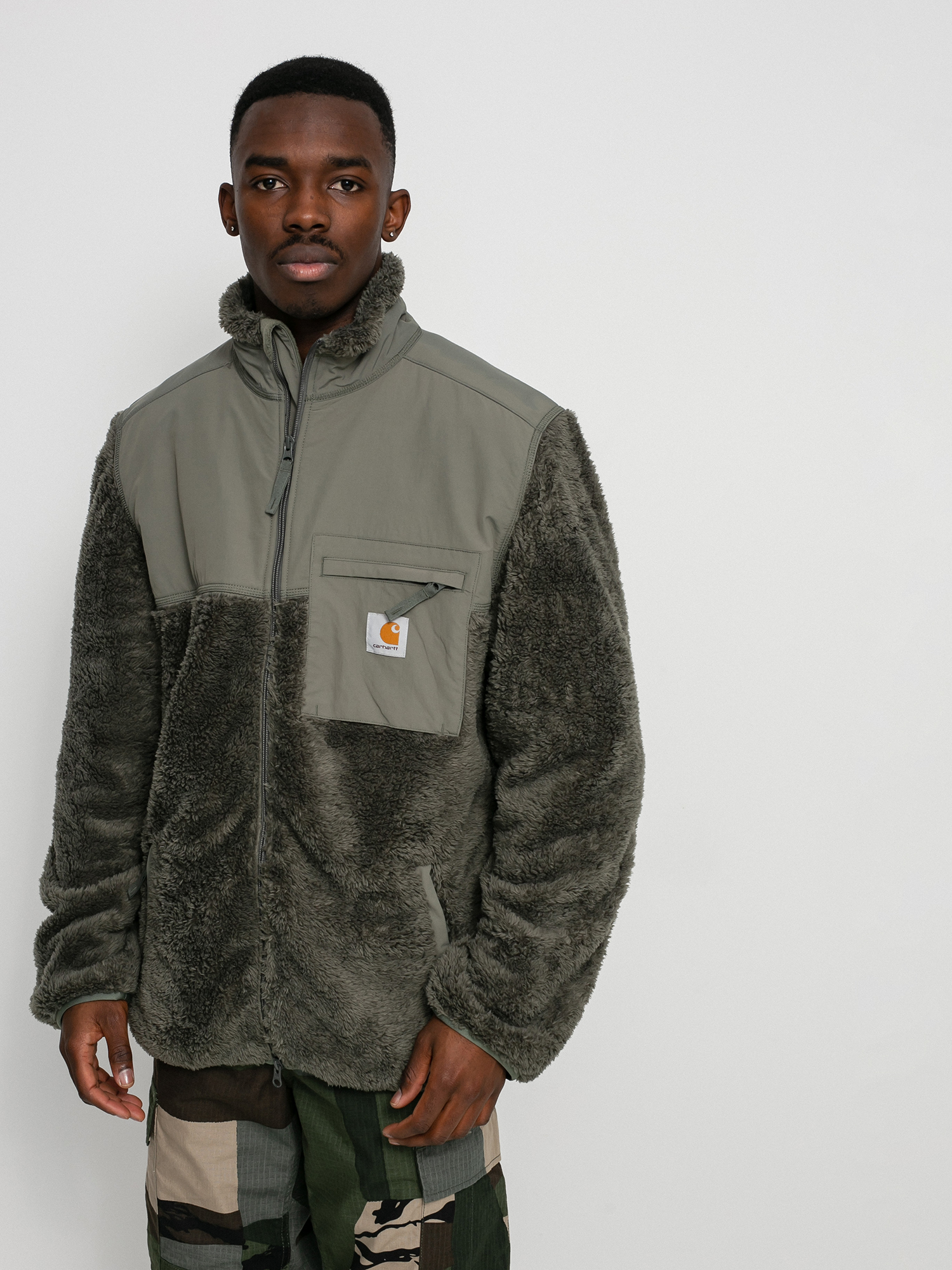 Carhartt WIP Kurtka Jackson Sweat Fleece - grey (thyme)