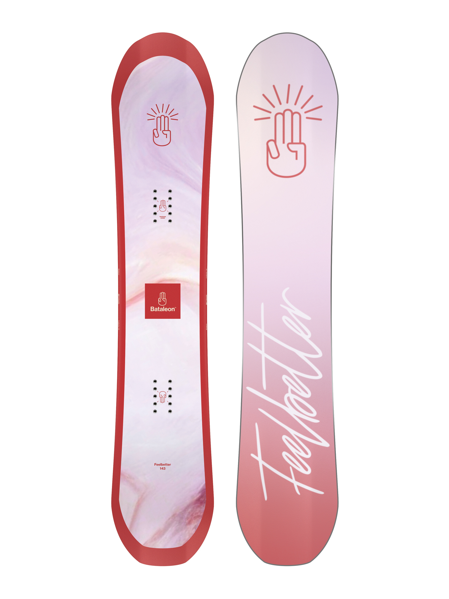 Womens Bataleon Feelbetter Snowboard (white/red)