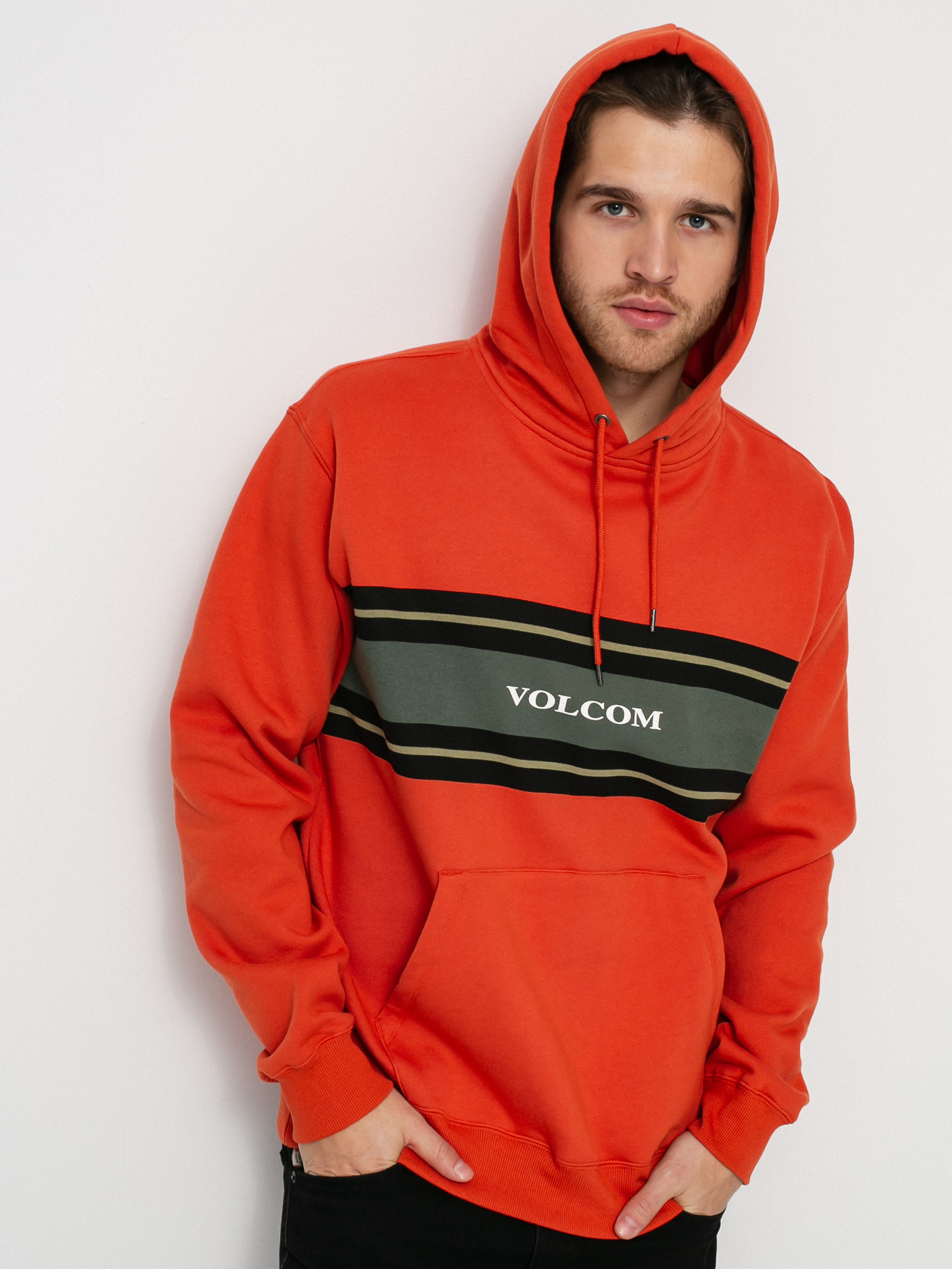 volcom orange hoodie