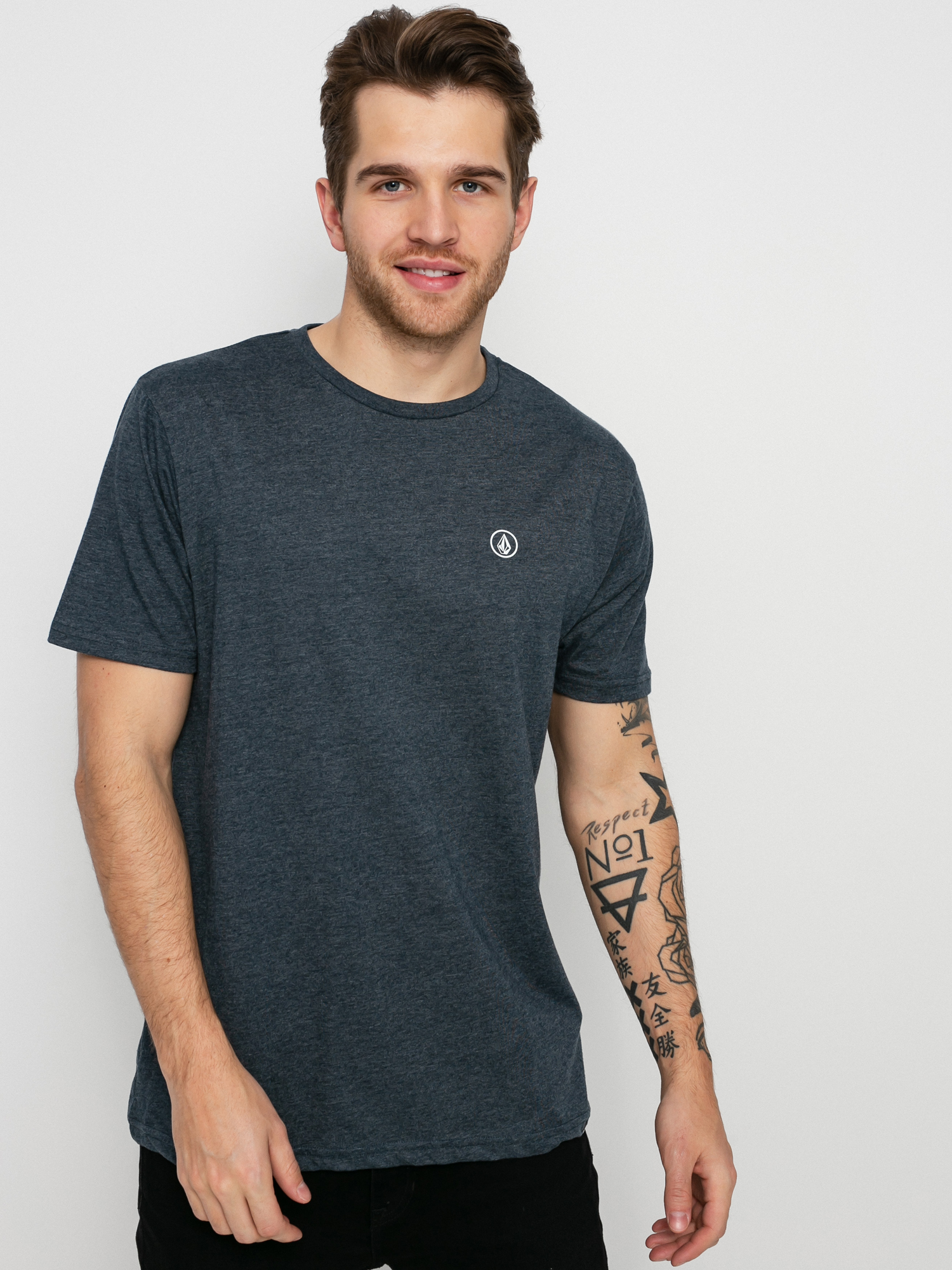 Volcom Circle Blanks Hth T-shirt (navy)